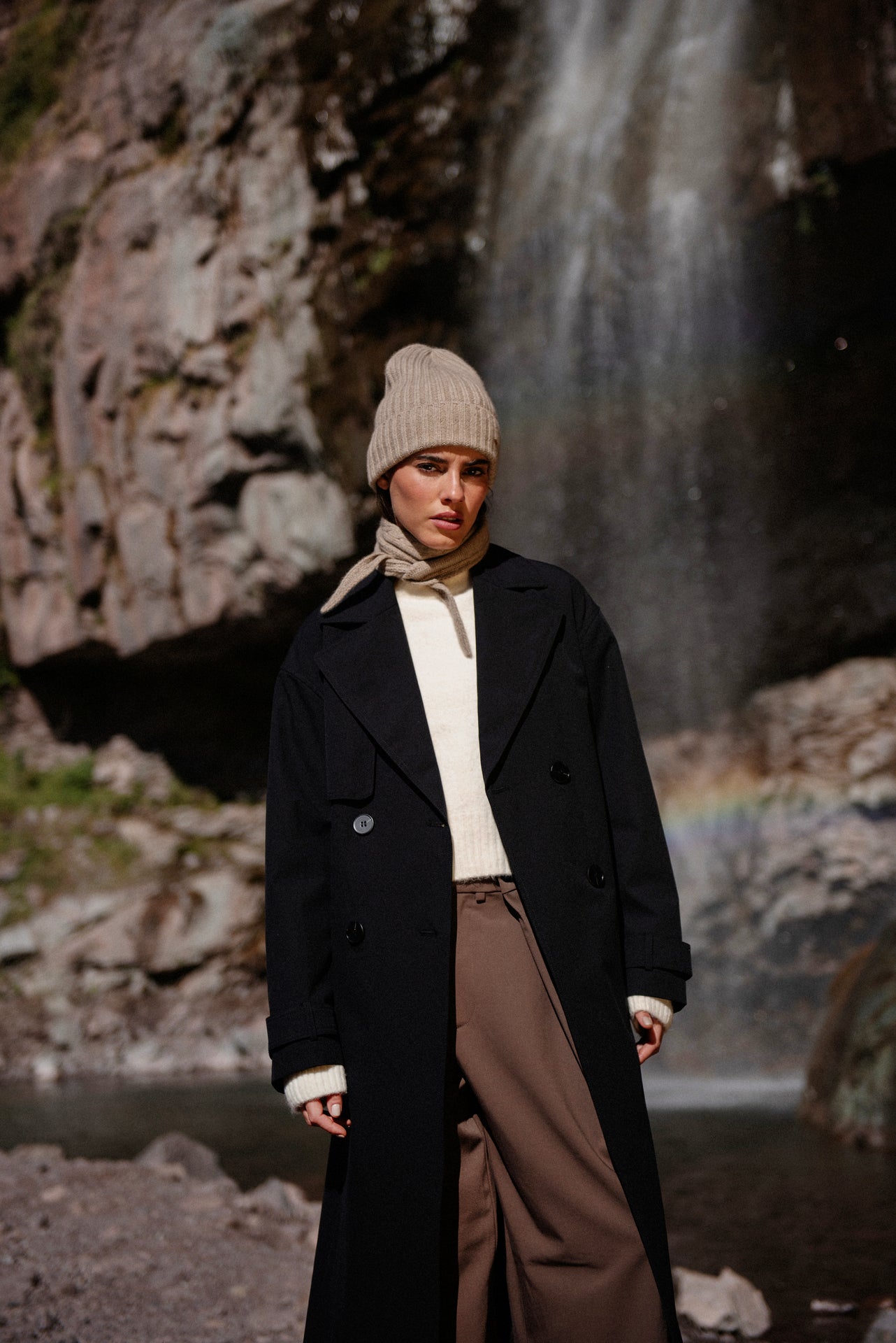 The Rib Beanie – Taupe