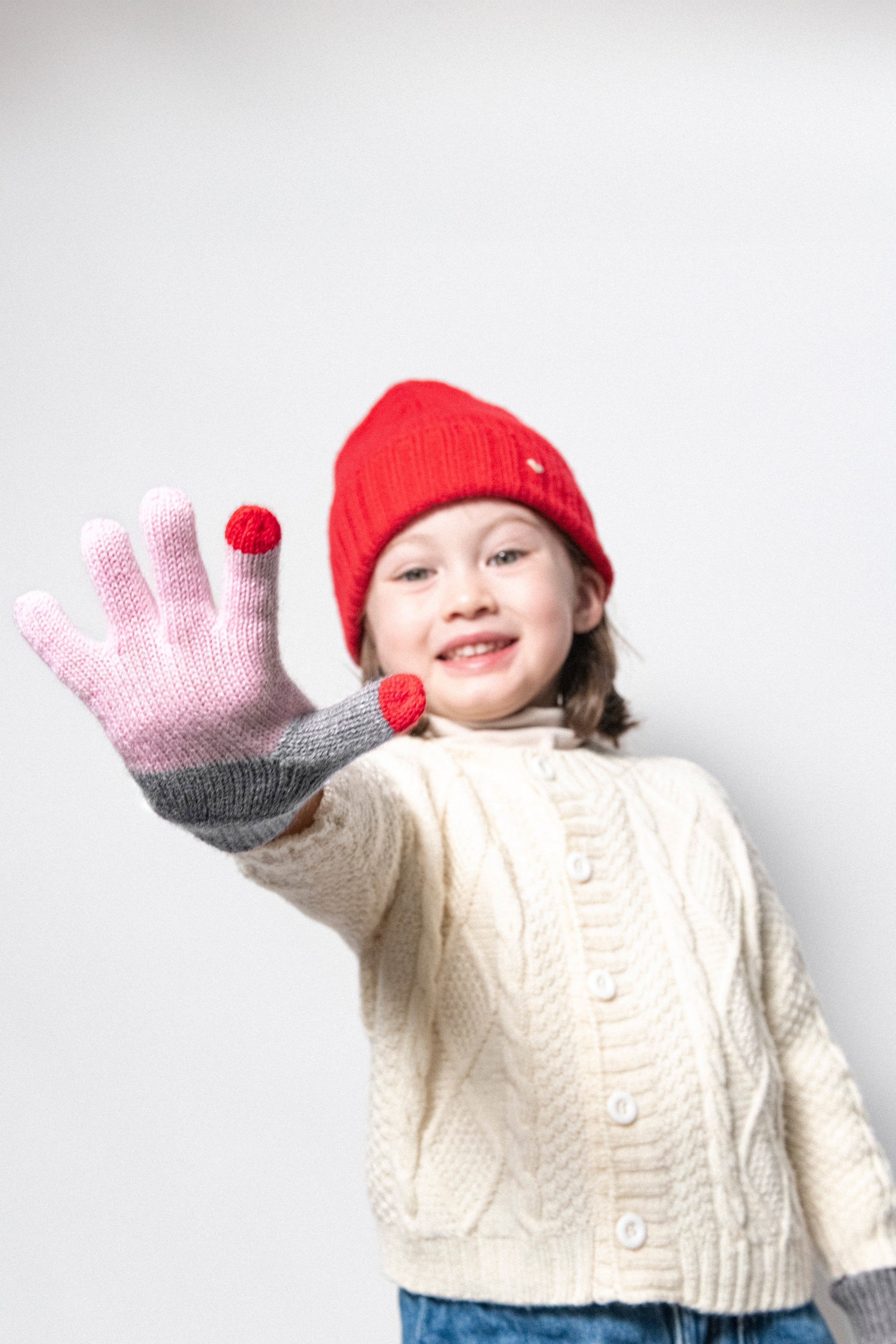 The Kids-being-kids Gloves - Pink