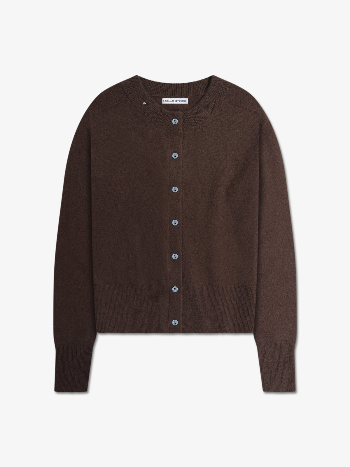 Halle Cardigan in Cashmere - Espresso