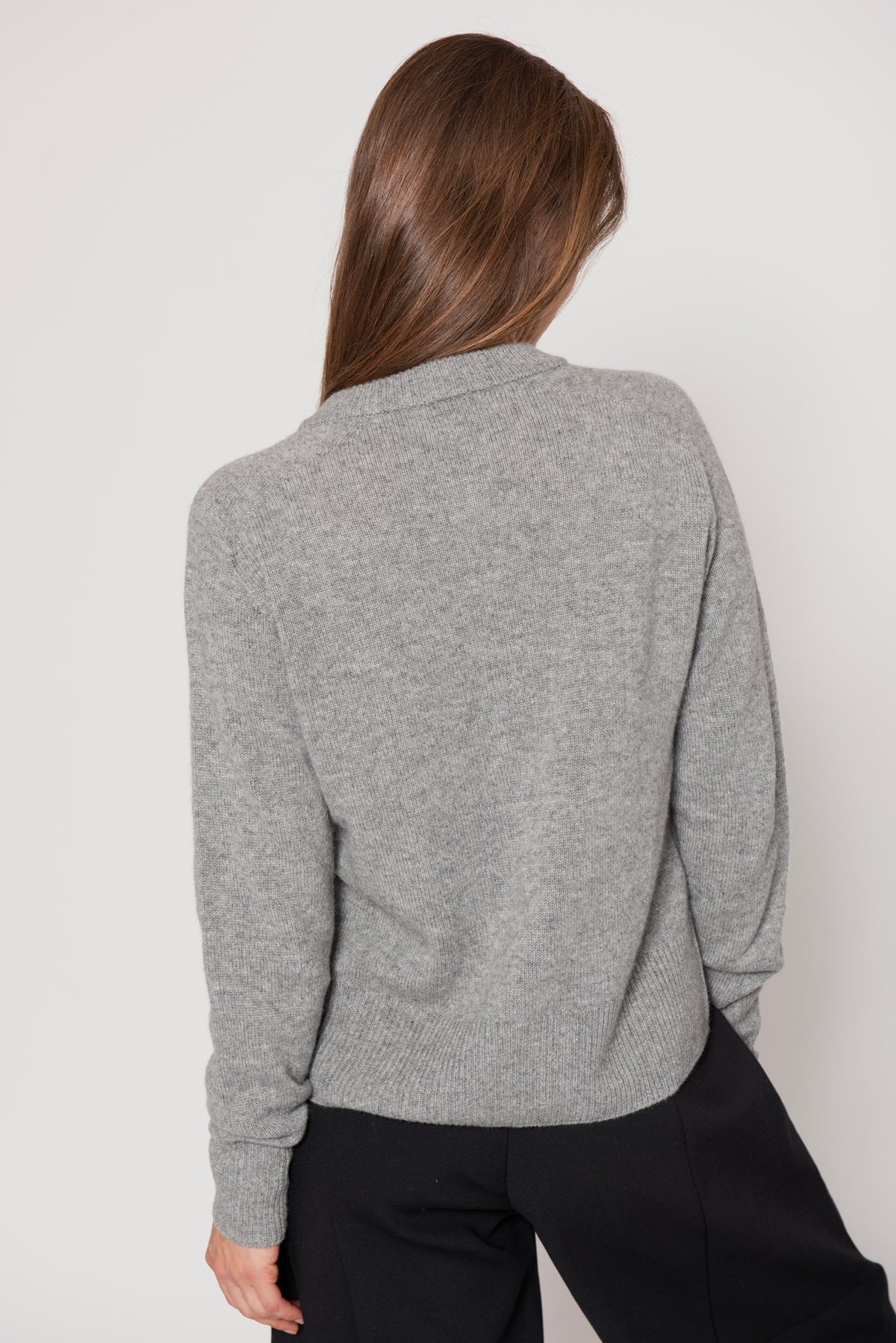 Halle Cardigan in Cashmere - Grey