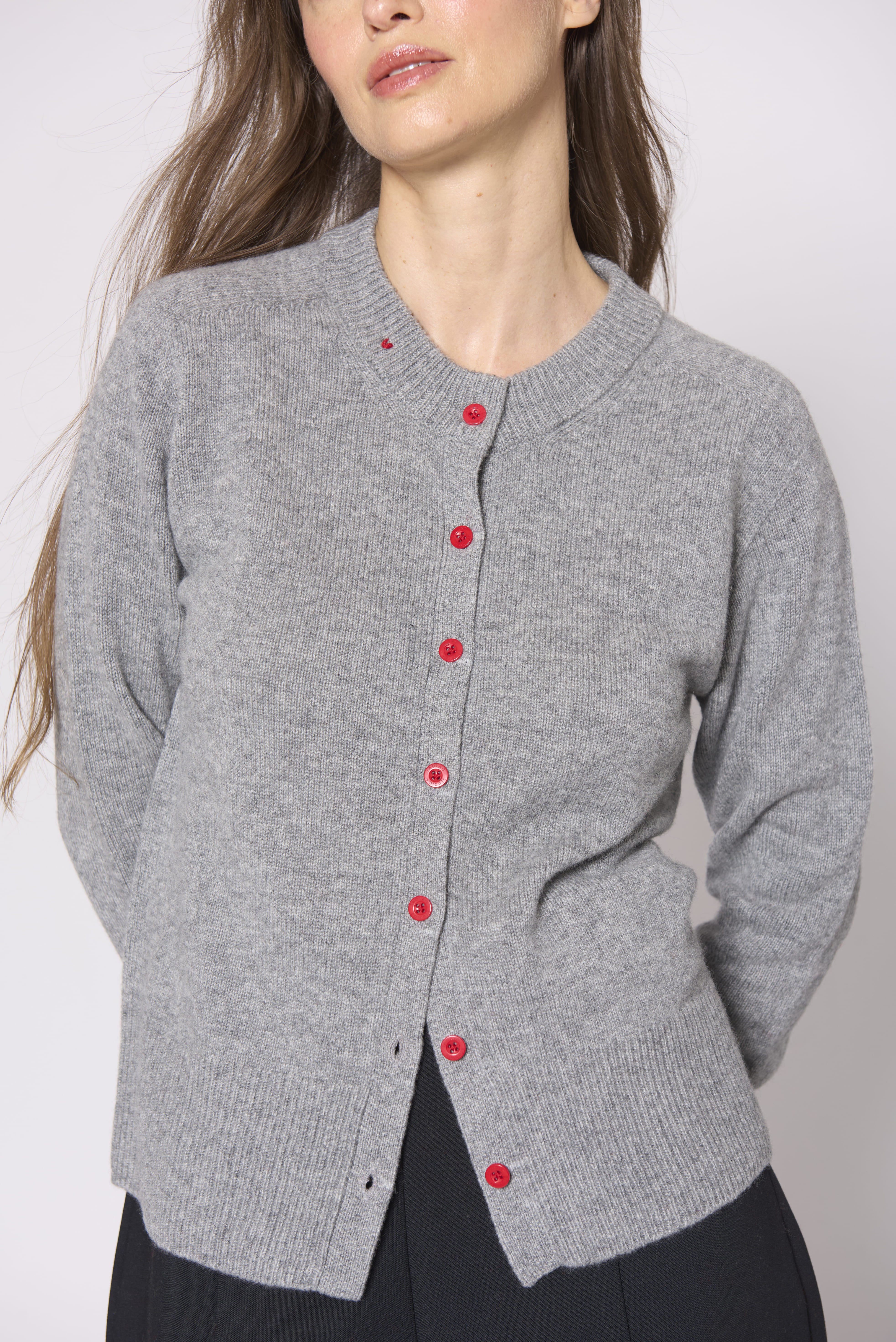 (Pre-Order) The Button Cardigan - Grey