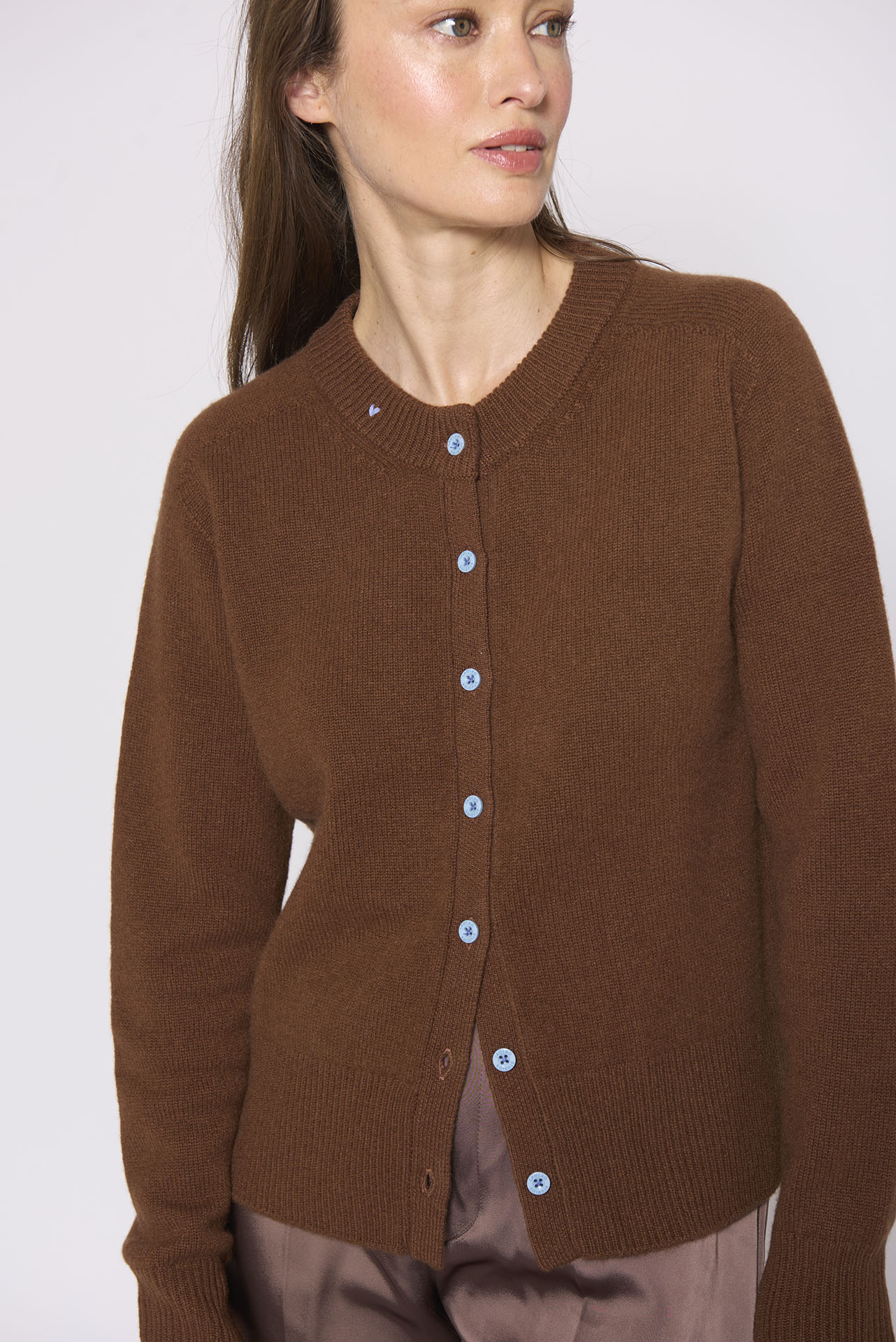 (Pre-Order) The Button Cardigan - Hazelnut