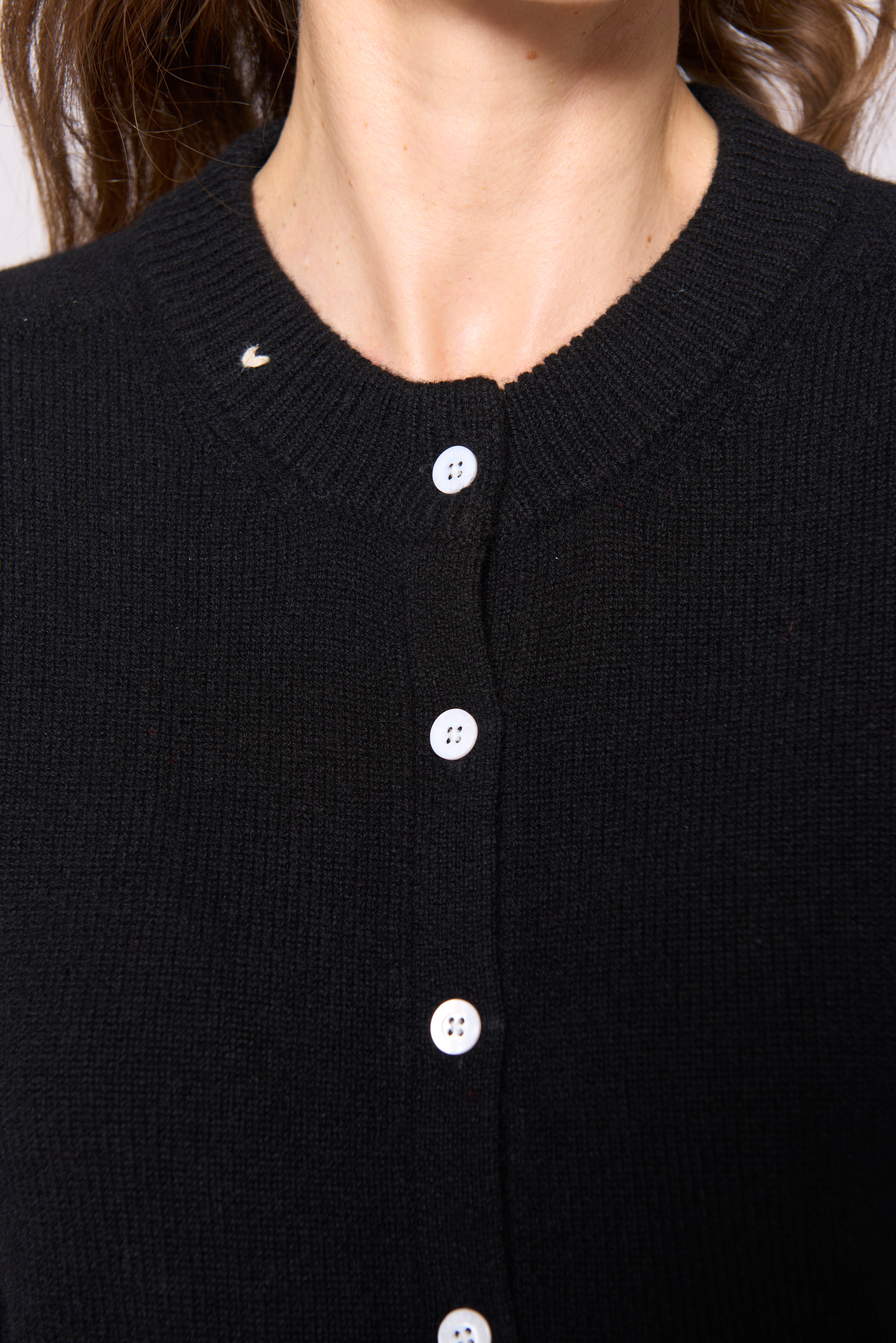 Button Cardigan - Black