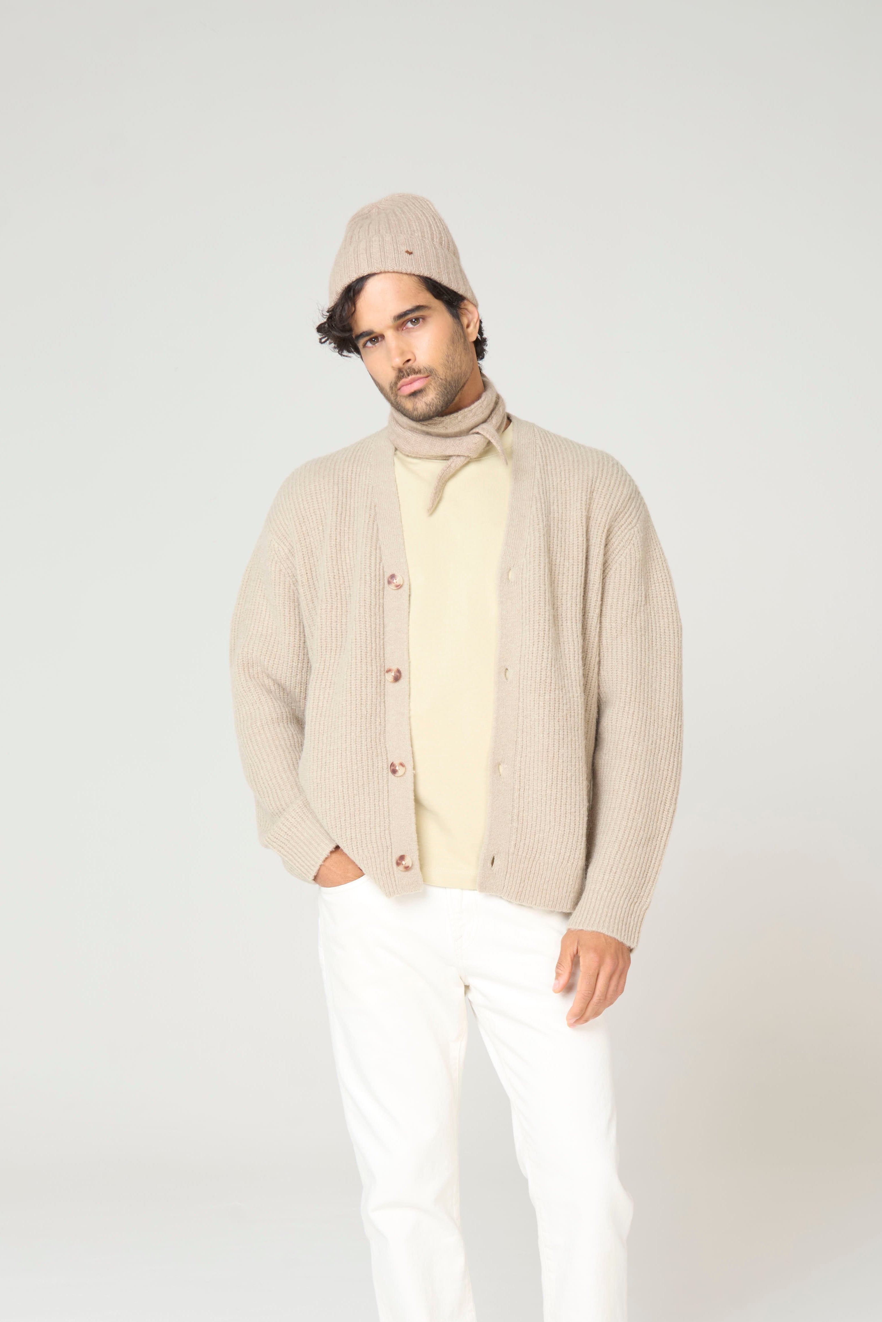 The Rib Beanie – Taupe