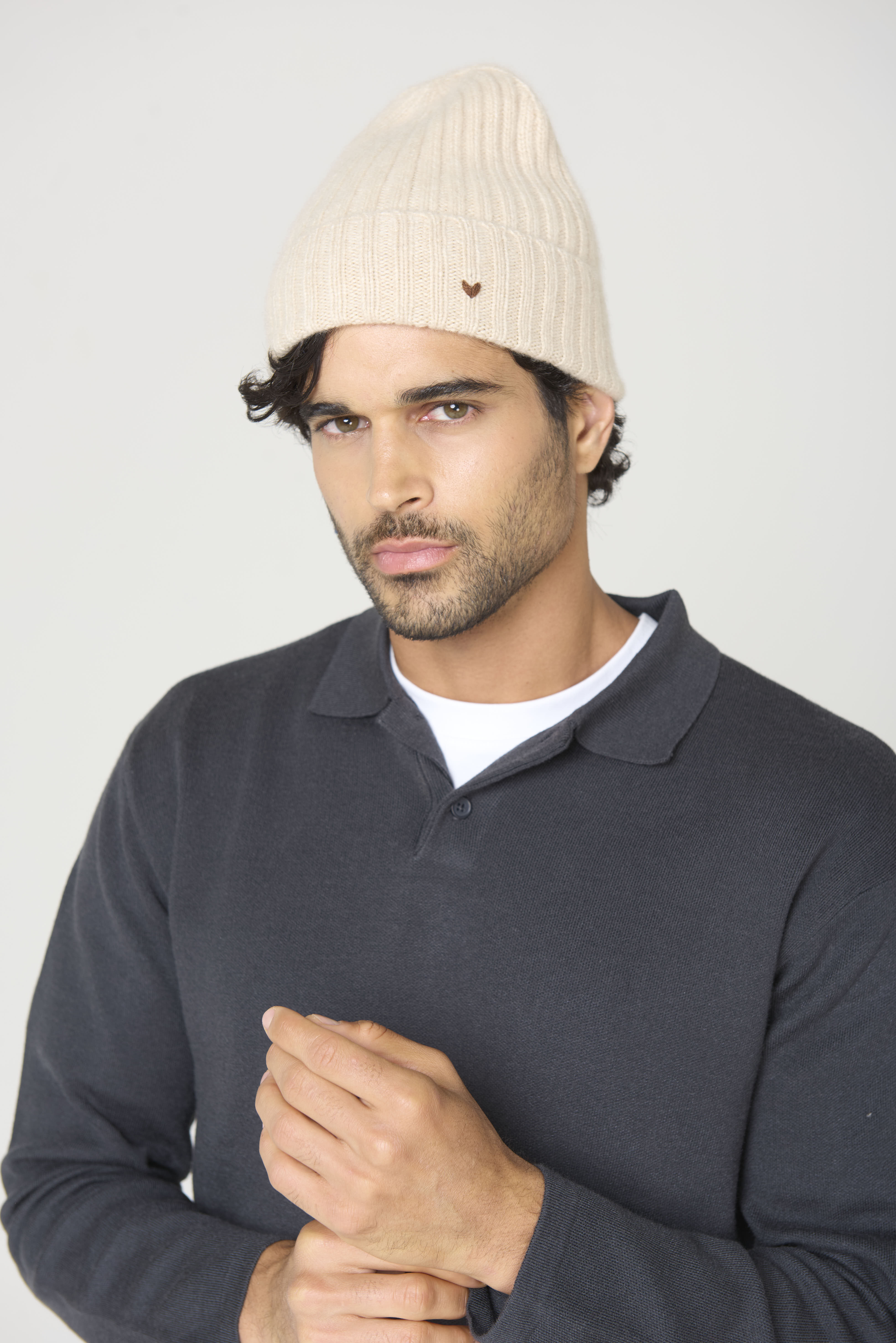 The Rib Beanie – Oatmeal