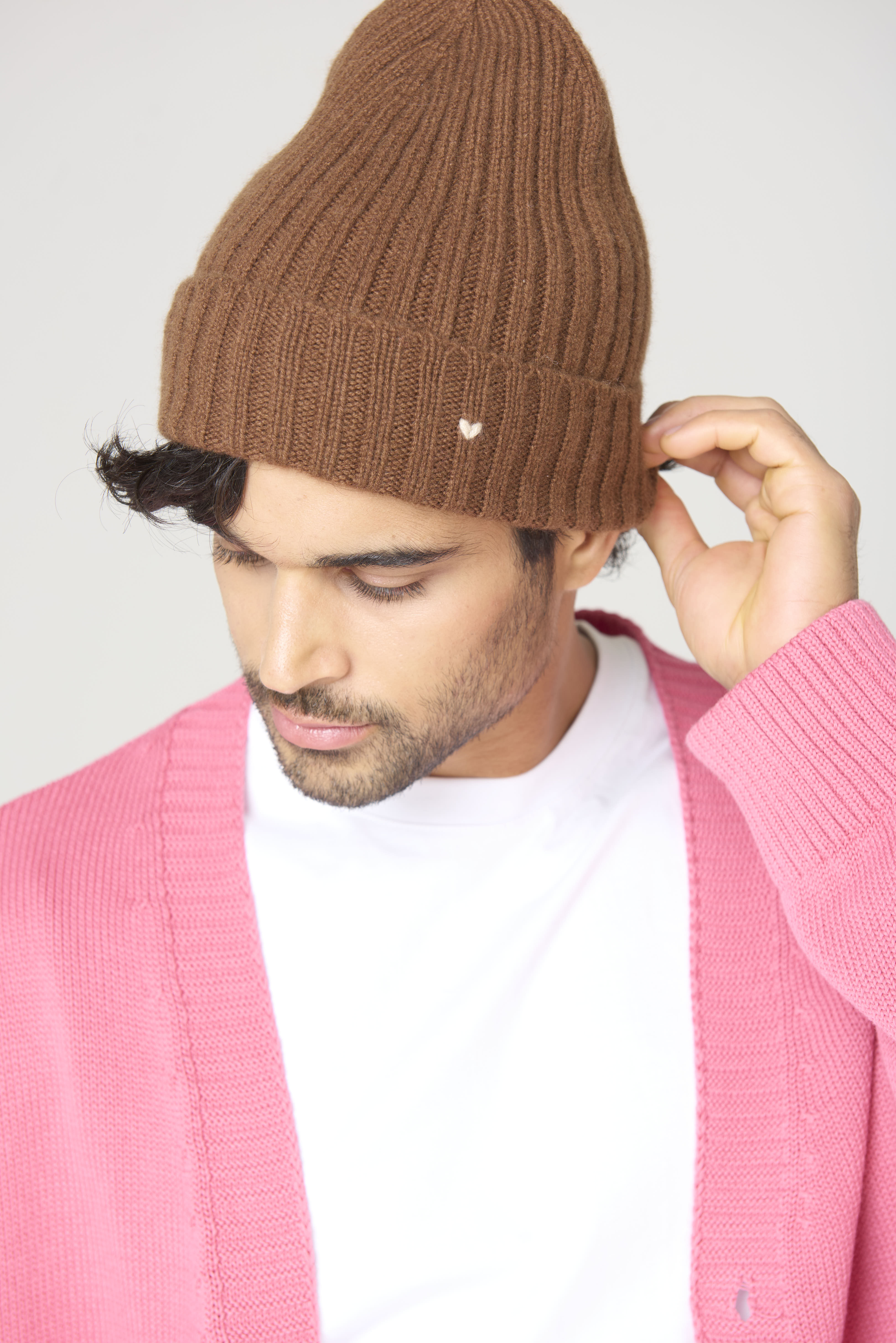 The Rib Beanie – Hazelnut