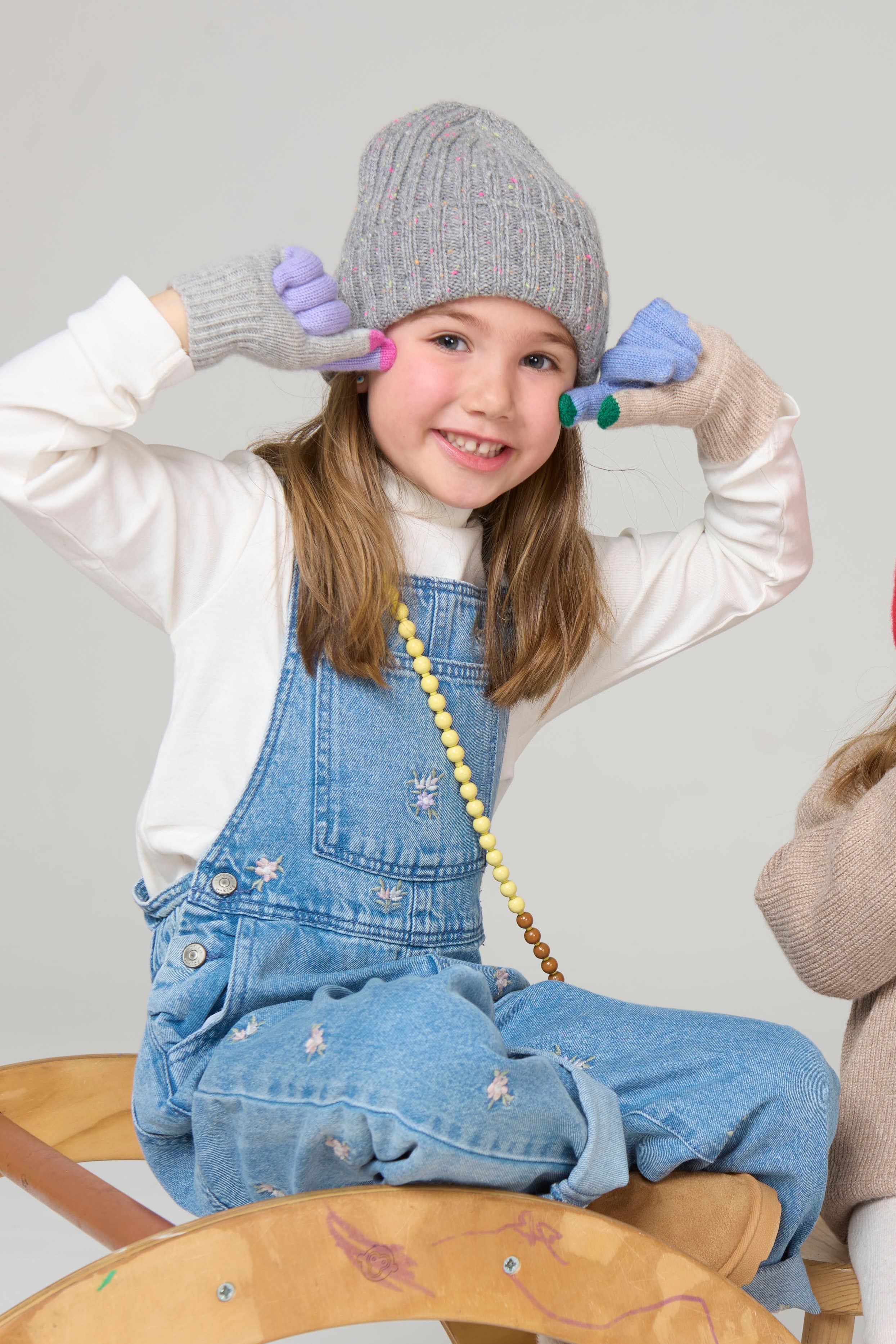 Kids Glove in Cashmere/Wool - Purple