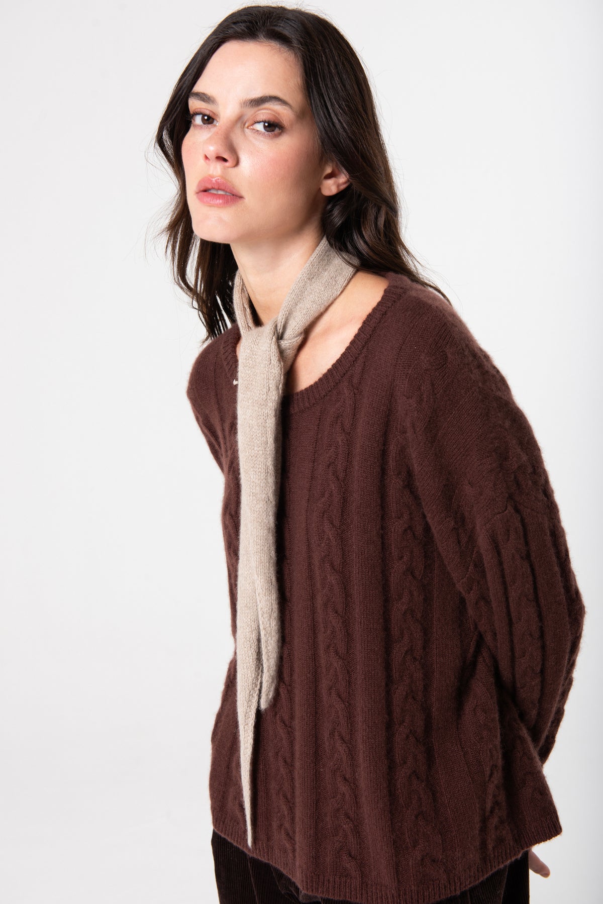 Mini Scarf - Taupe