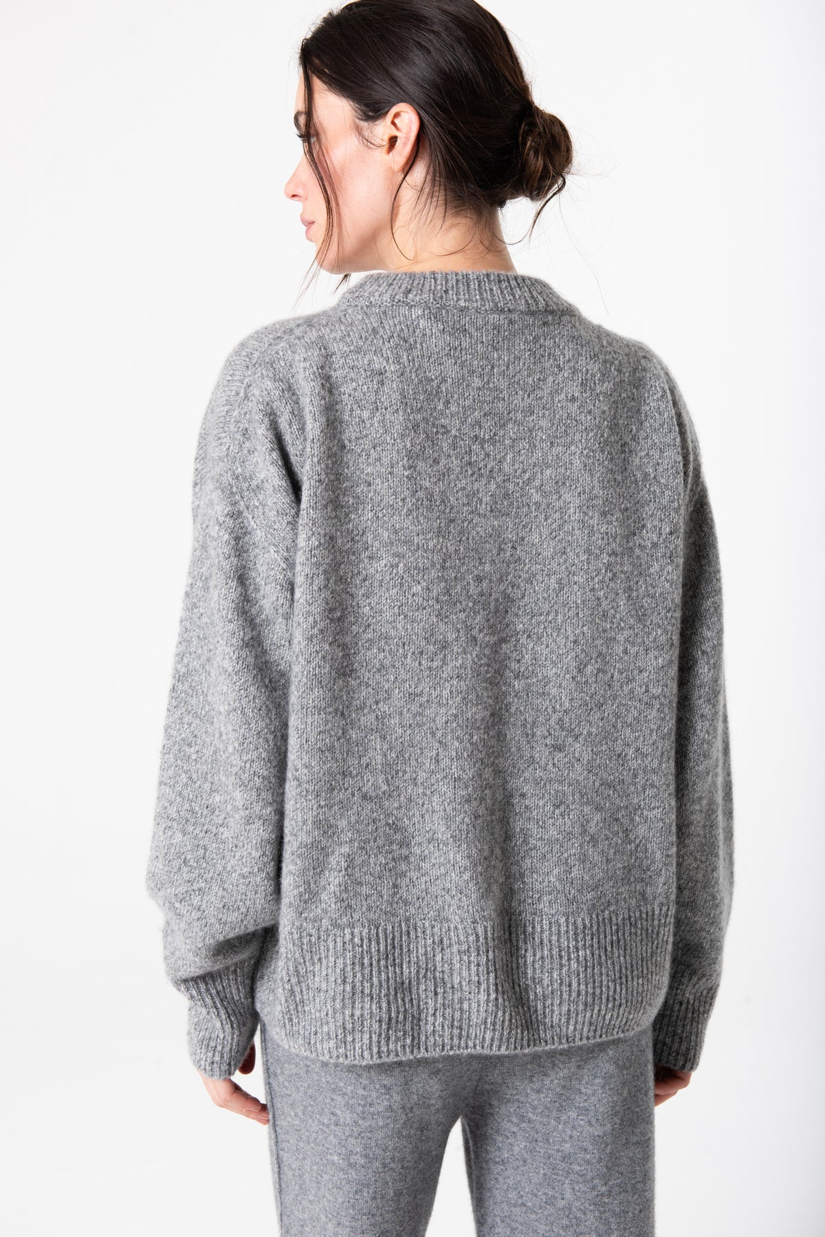 Emma Crew in Silk-Cashmere - Heather