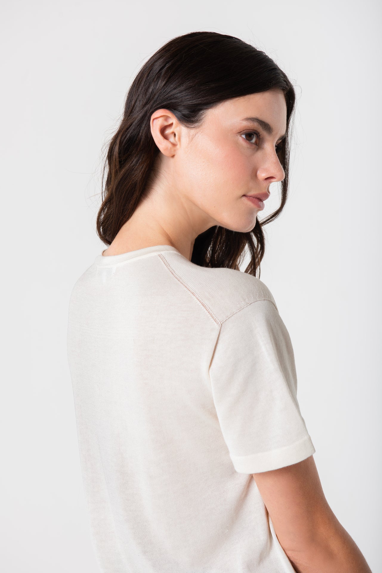 Silk Tee - Ivory