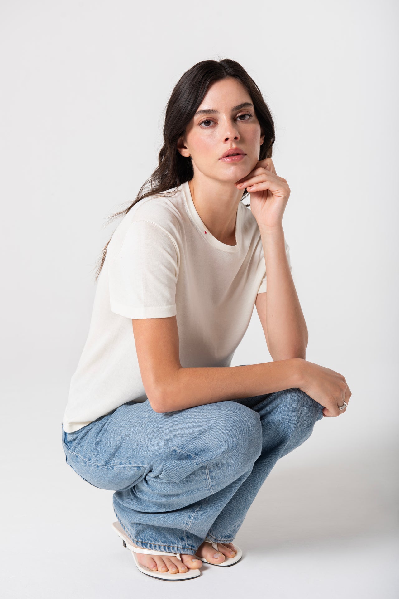 Silk Tee - Ivory