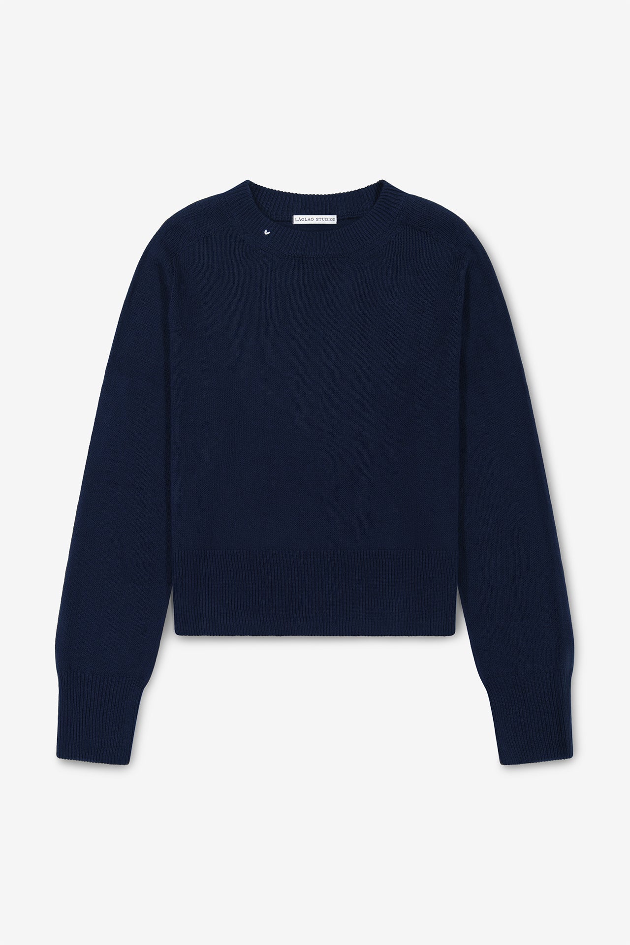 Chloe Crew in Linen - Navy