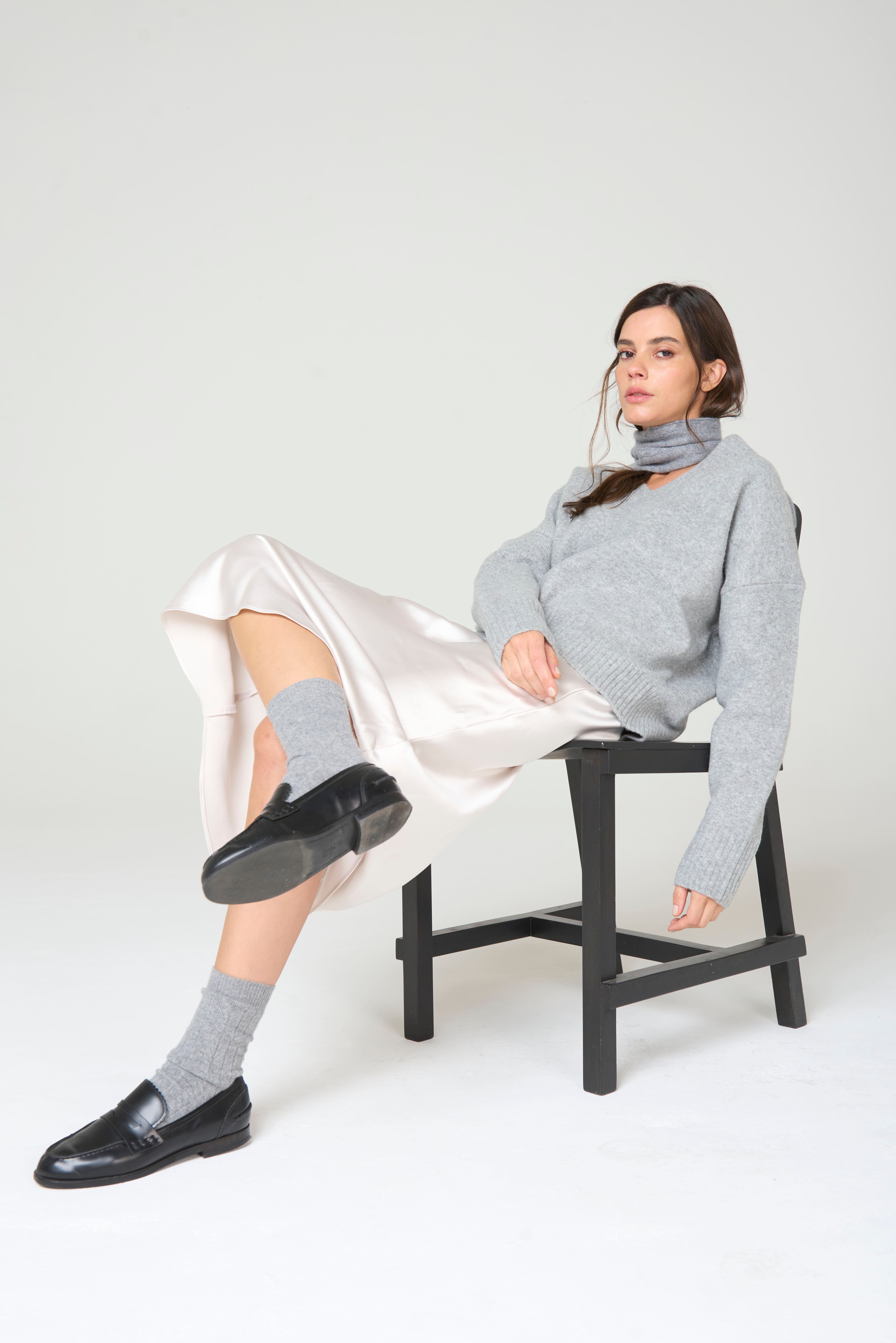 The Cashmere Socks - Grey