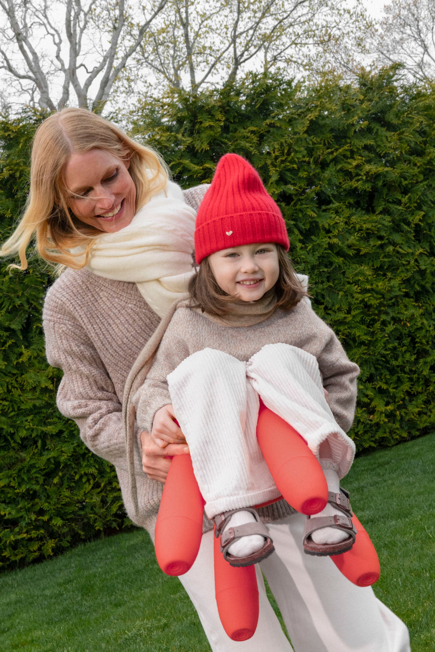 The Kids Rib Beanie – Scarlet
