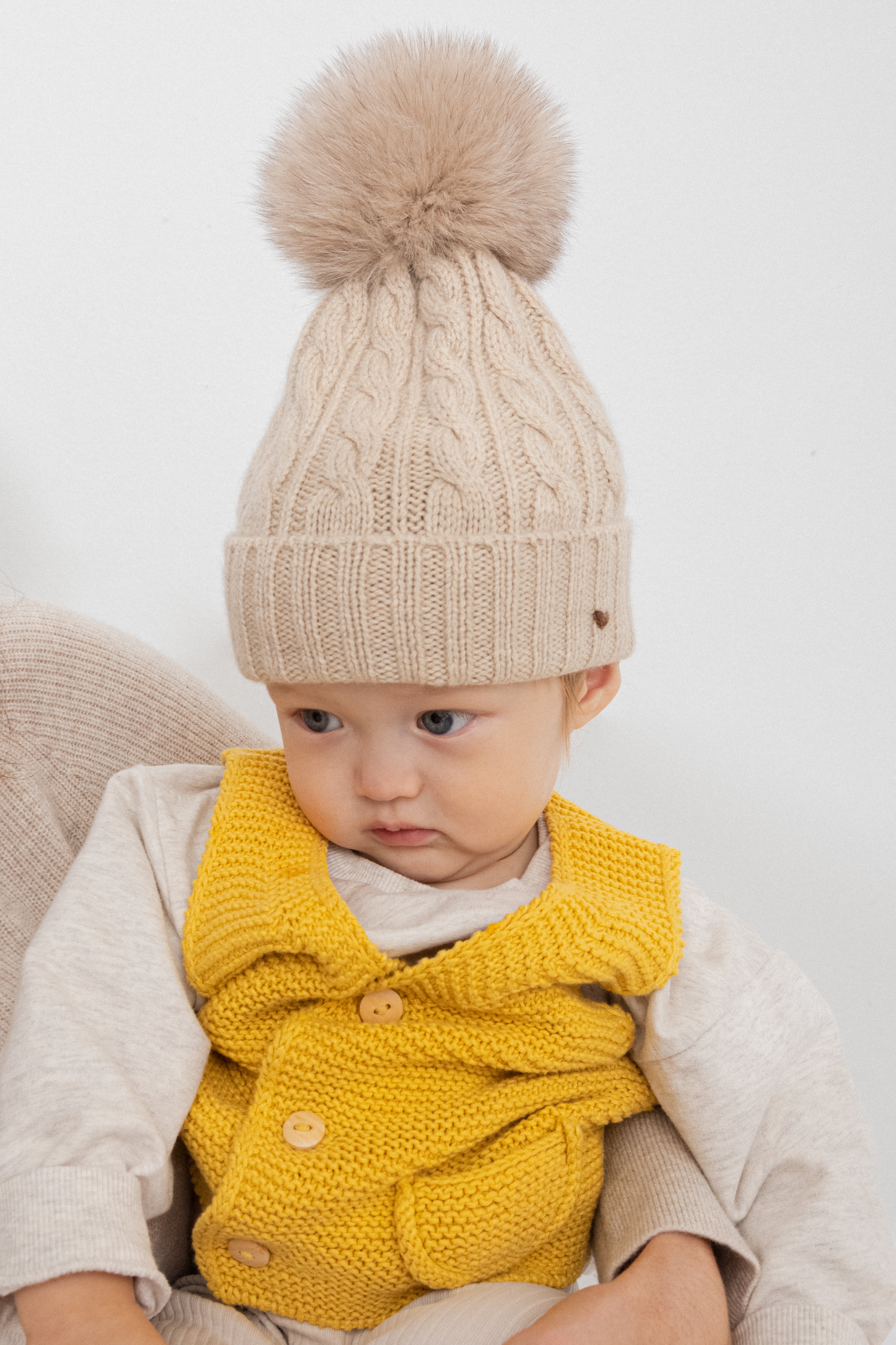 Oatmeal Cable Beanie