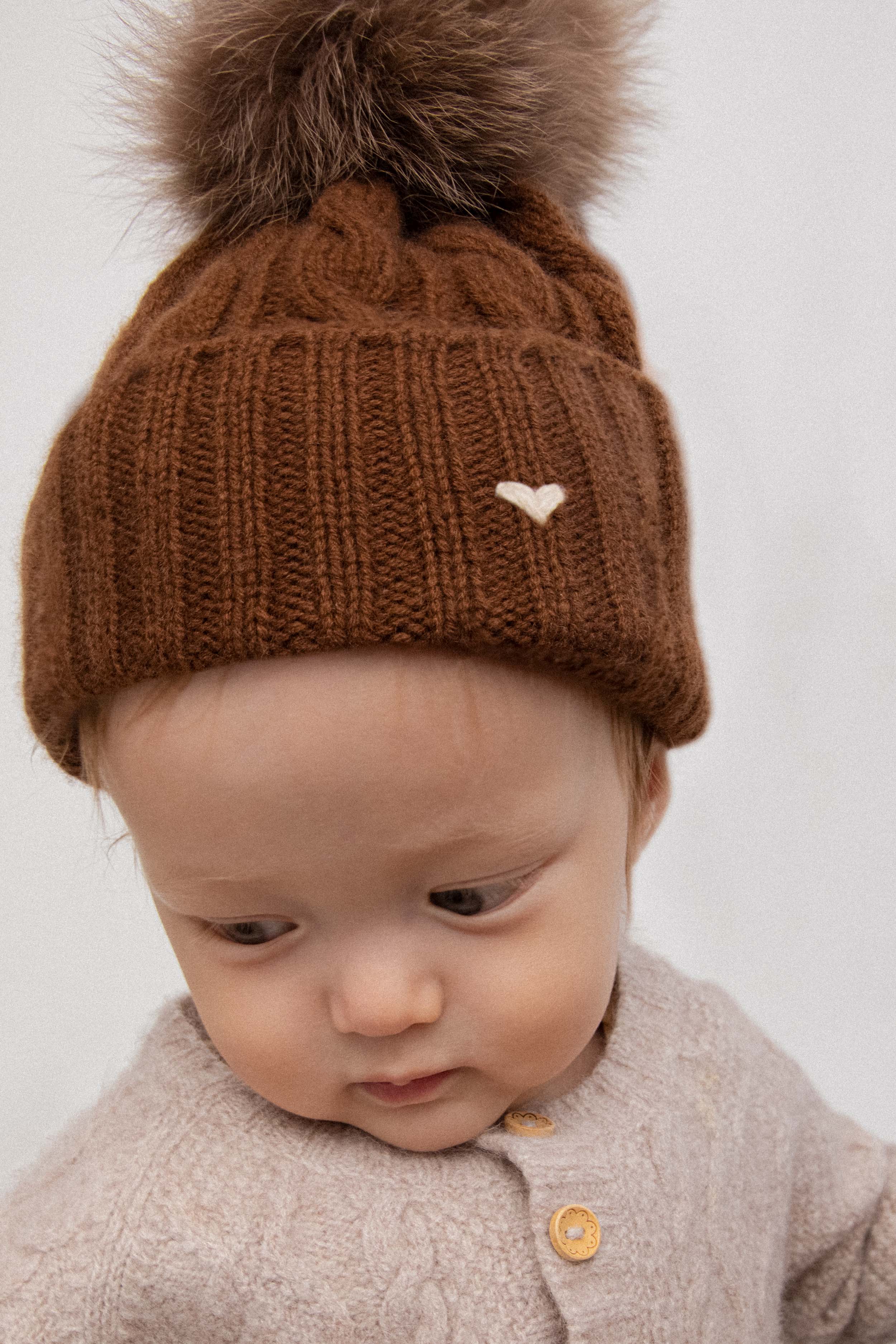 Hazelnut Cable Beanie
