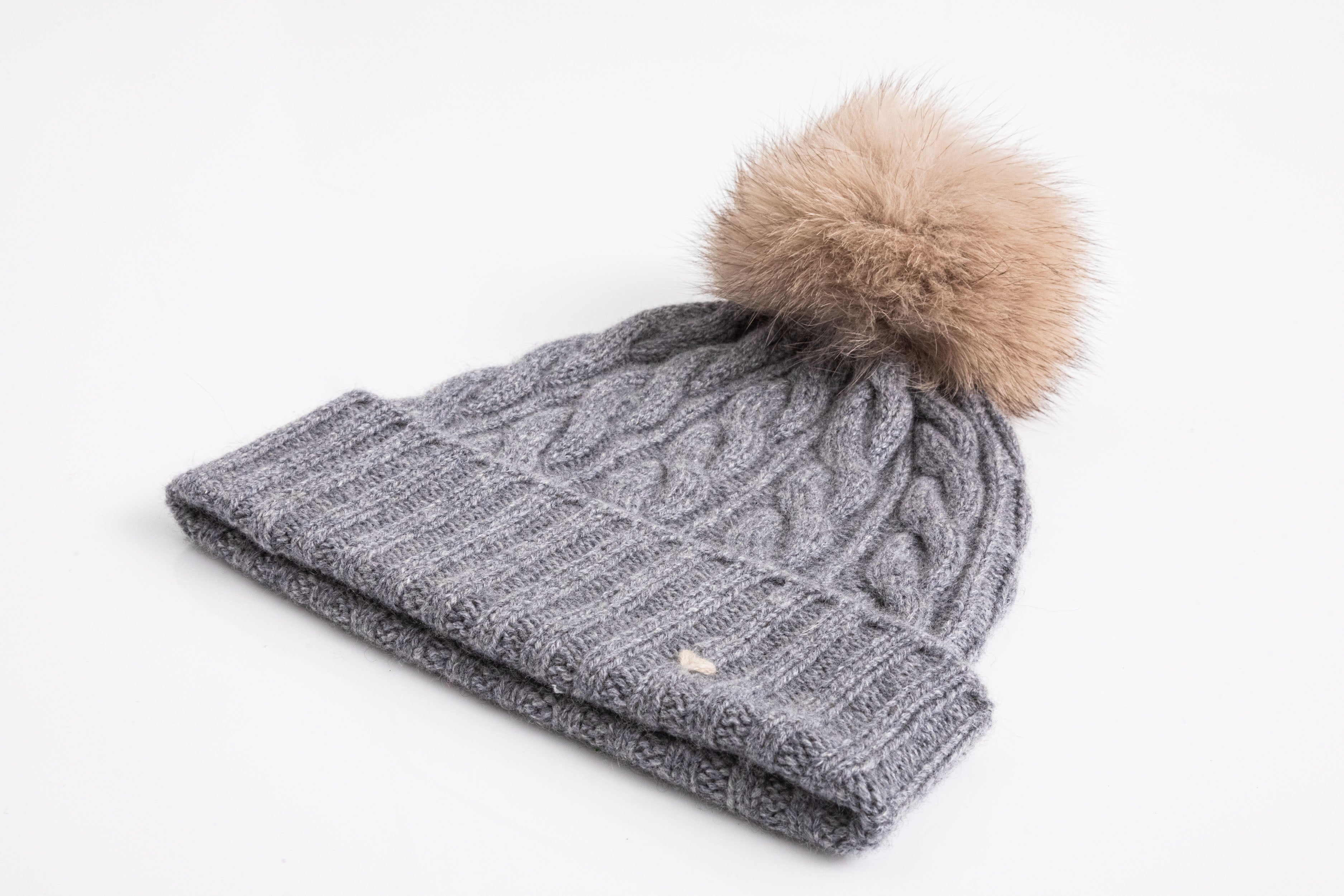 The Kids Cable Beanie – Grey Melange