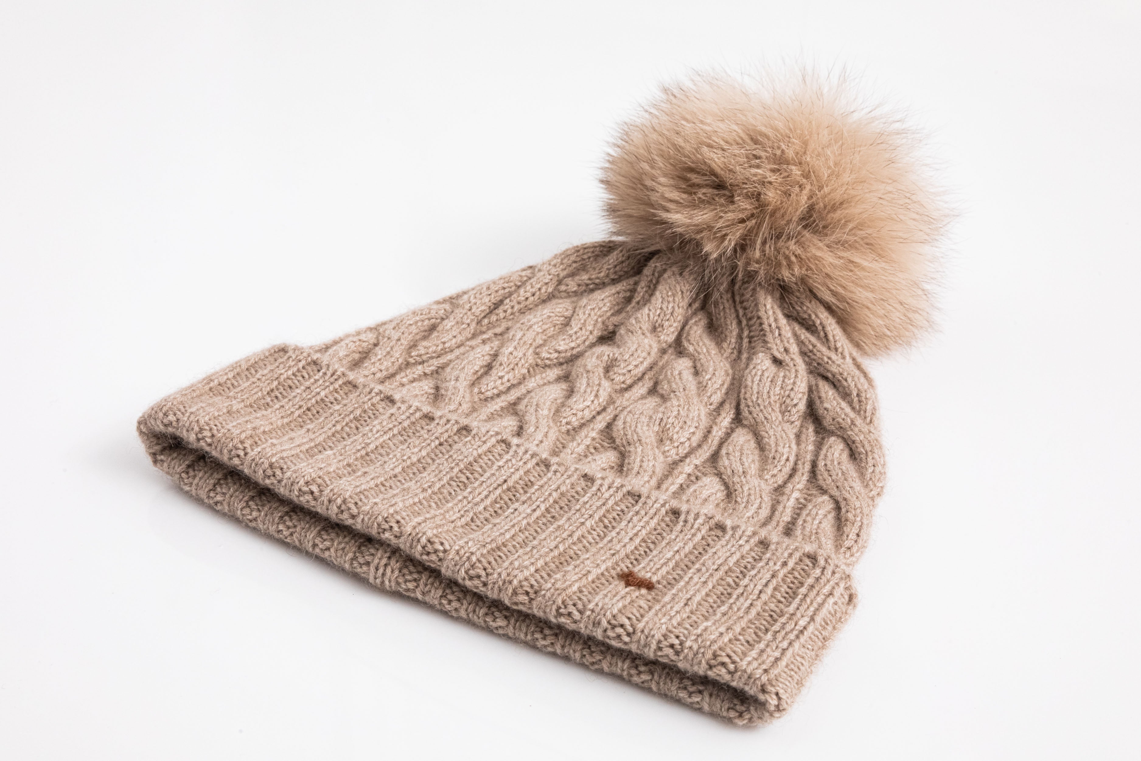 The Kids Cable Beanie – Taupe