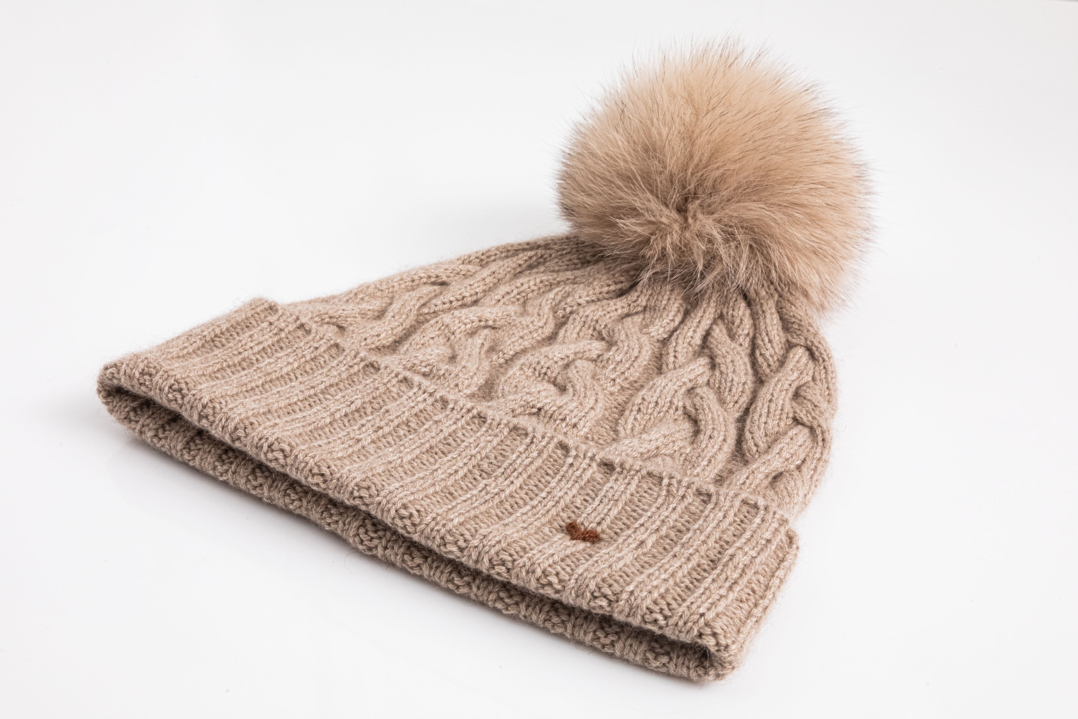 The Braid Beanie - Taupe
