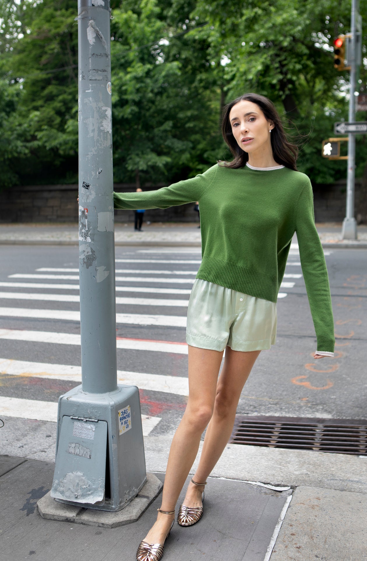 Trish Roll-Edge in Cashmere - Matcha