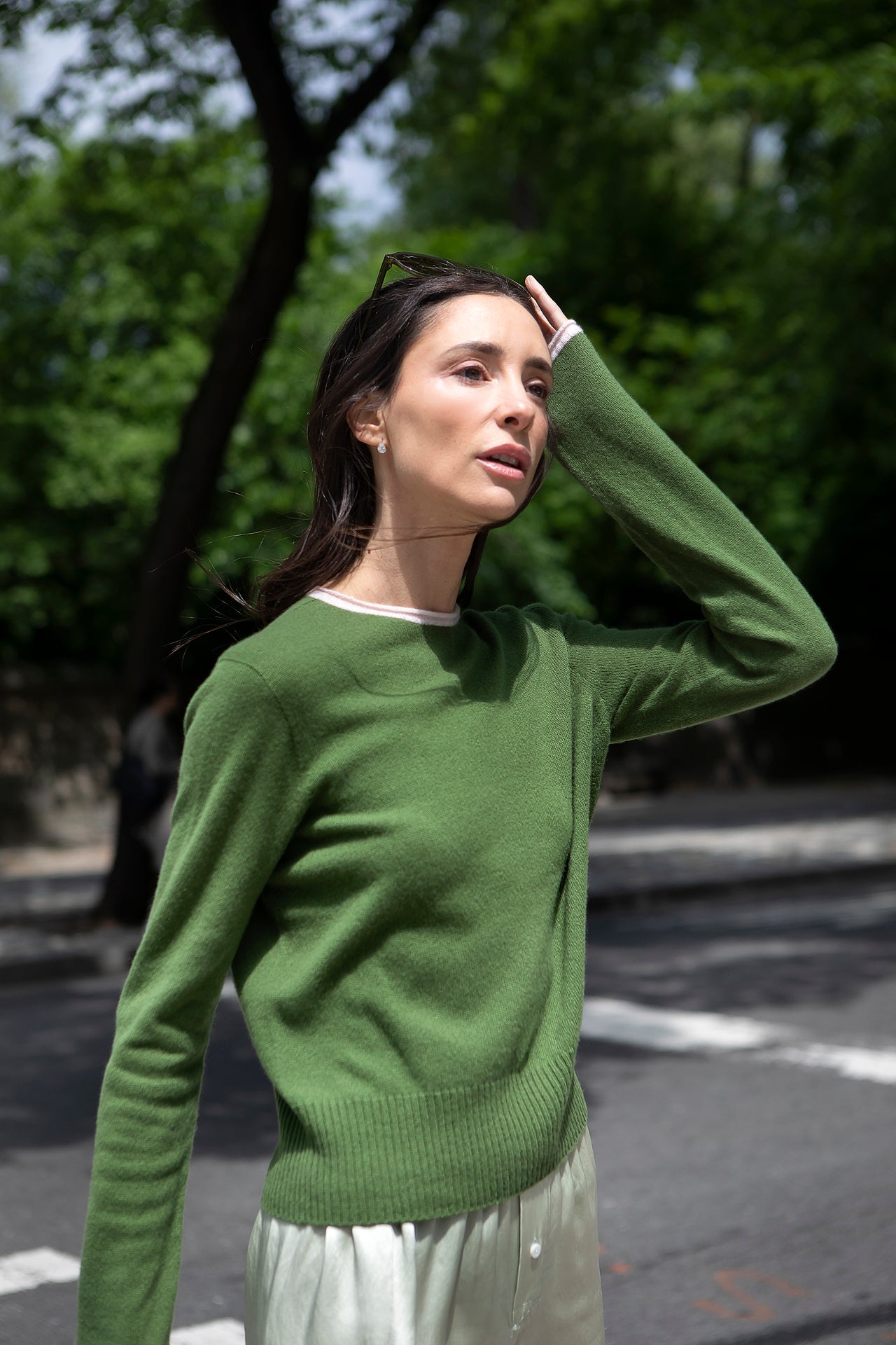 Trish Roll-Edge in Cashmere - Matcha