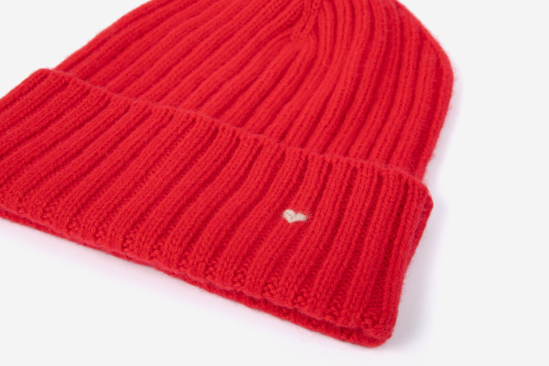 The Kids Rib Beanie – Scarlet