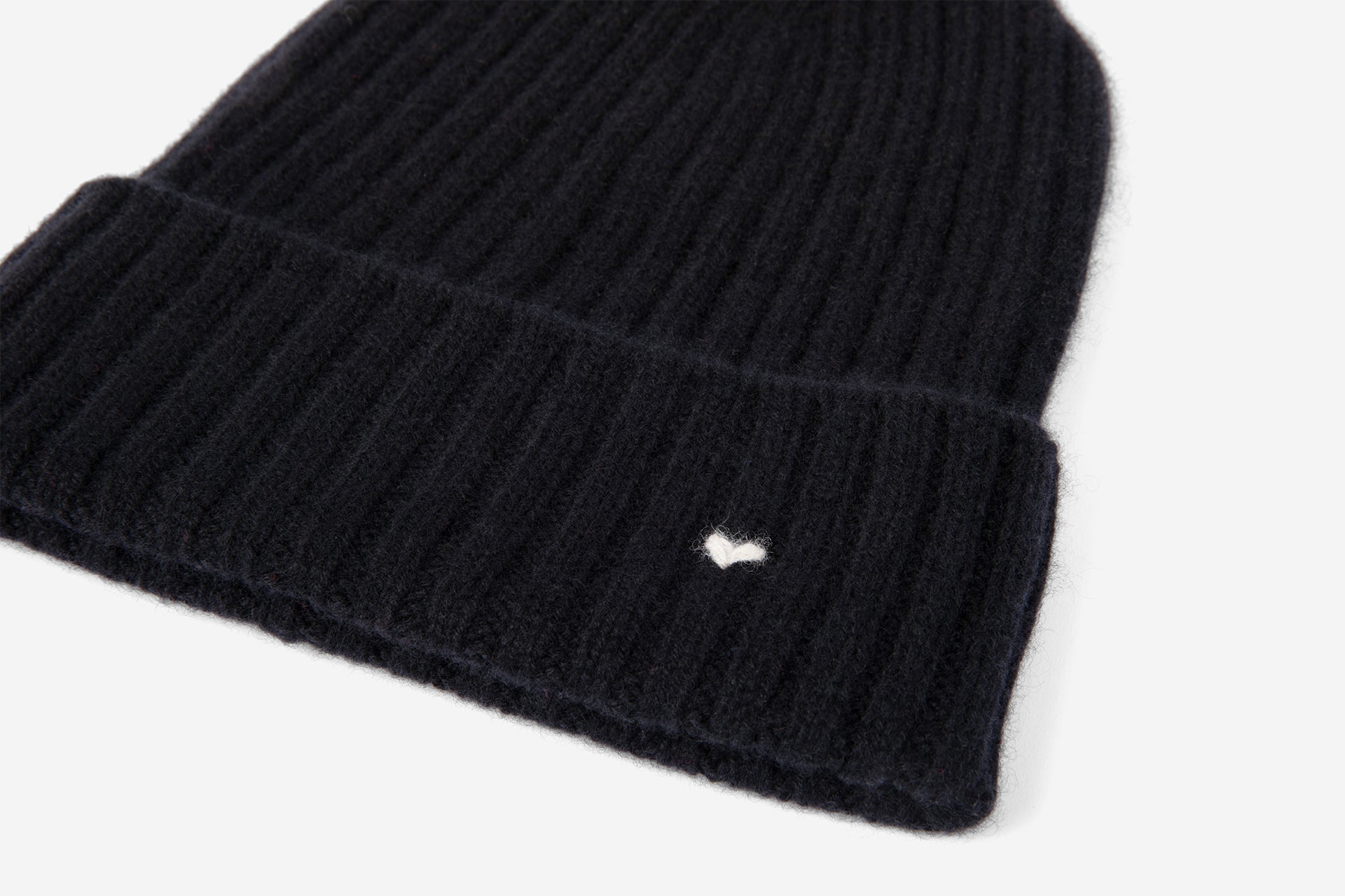 The Kids Rib Beanie – Black