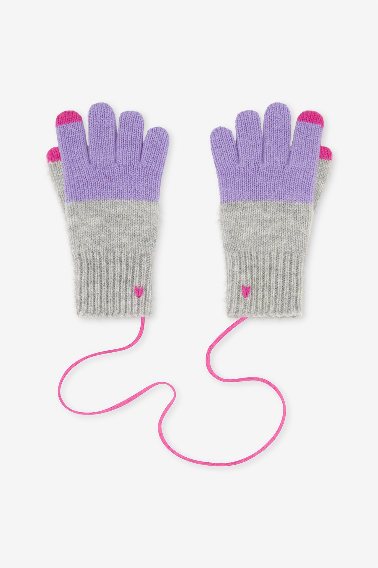 Kids Glove in Cashmere/Wool - Purple