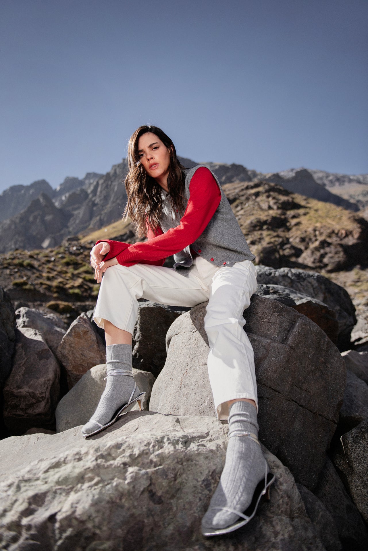 The Cashmere Socks - Grey