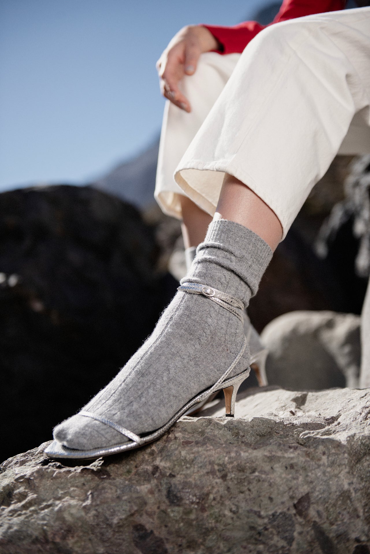 The Cashmere Socks - Grey
