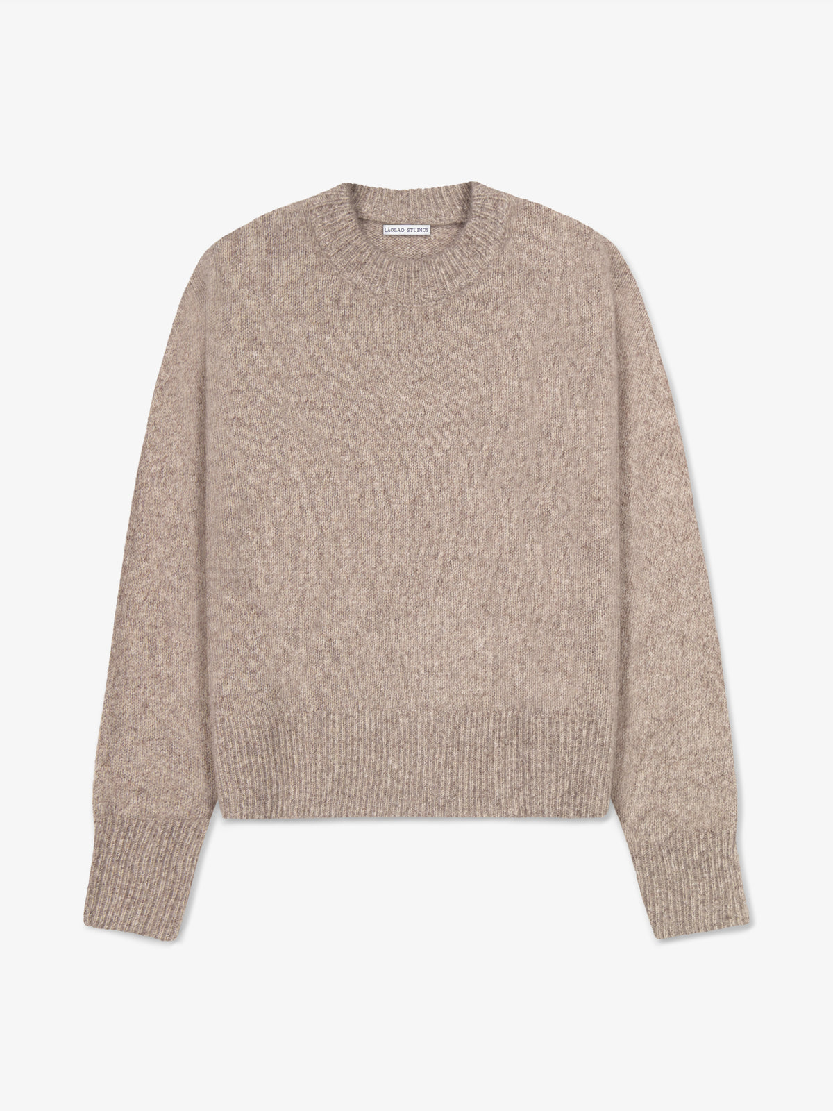 Emma Crew in Silk-Cashmere - Fawn