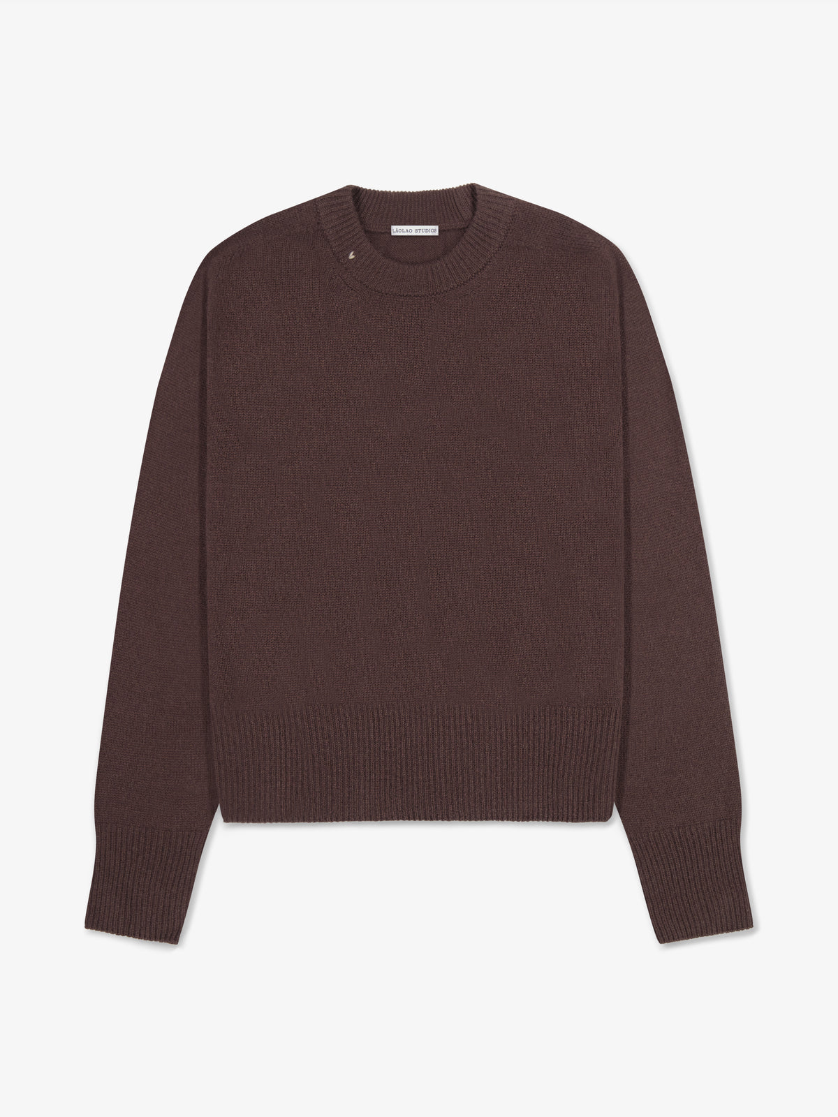 Chloe Crew in Cashmere - Espresso