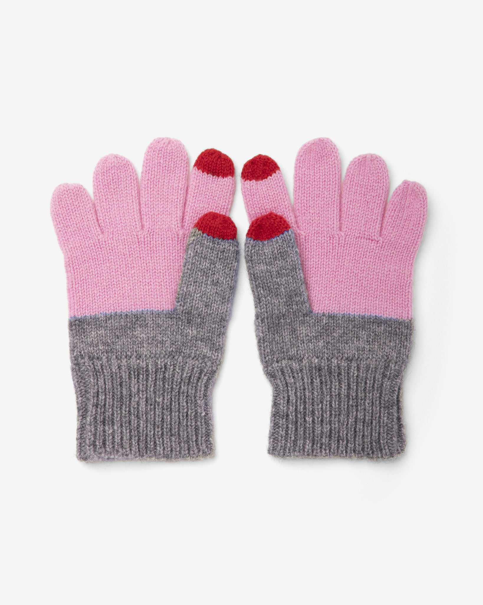 The Kids-being-kids Gloves - Pink/Red