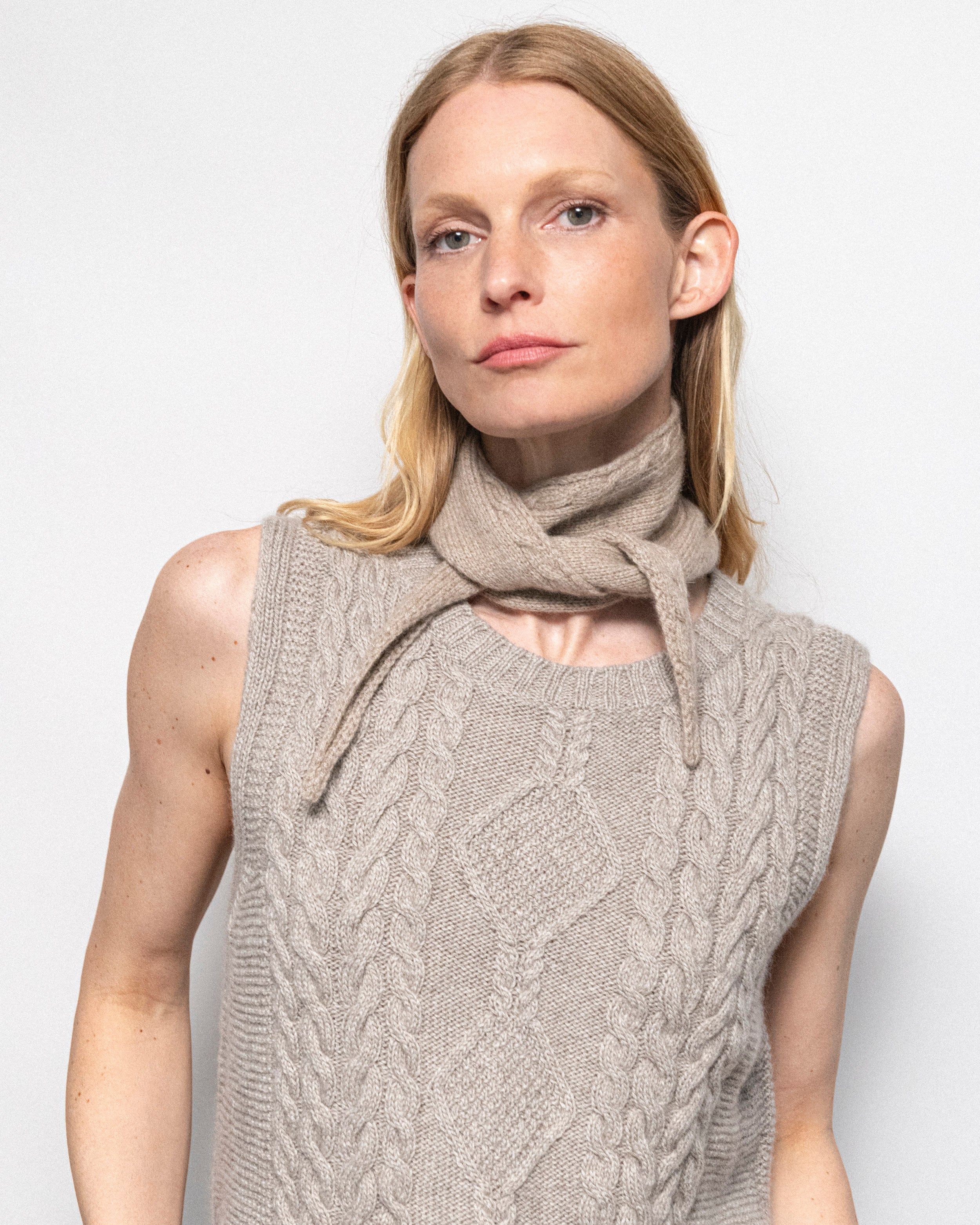 The Mini Scarf - Taupe