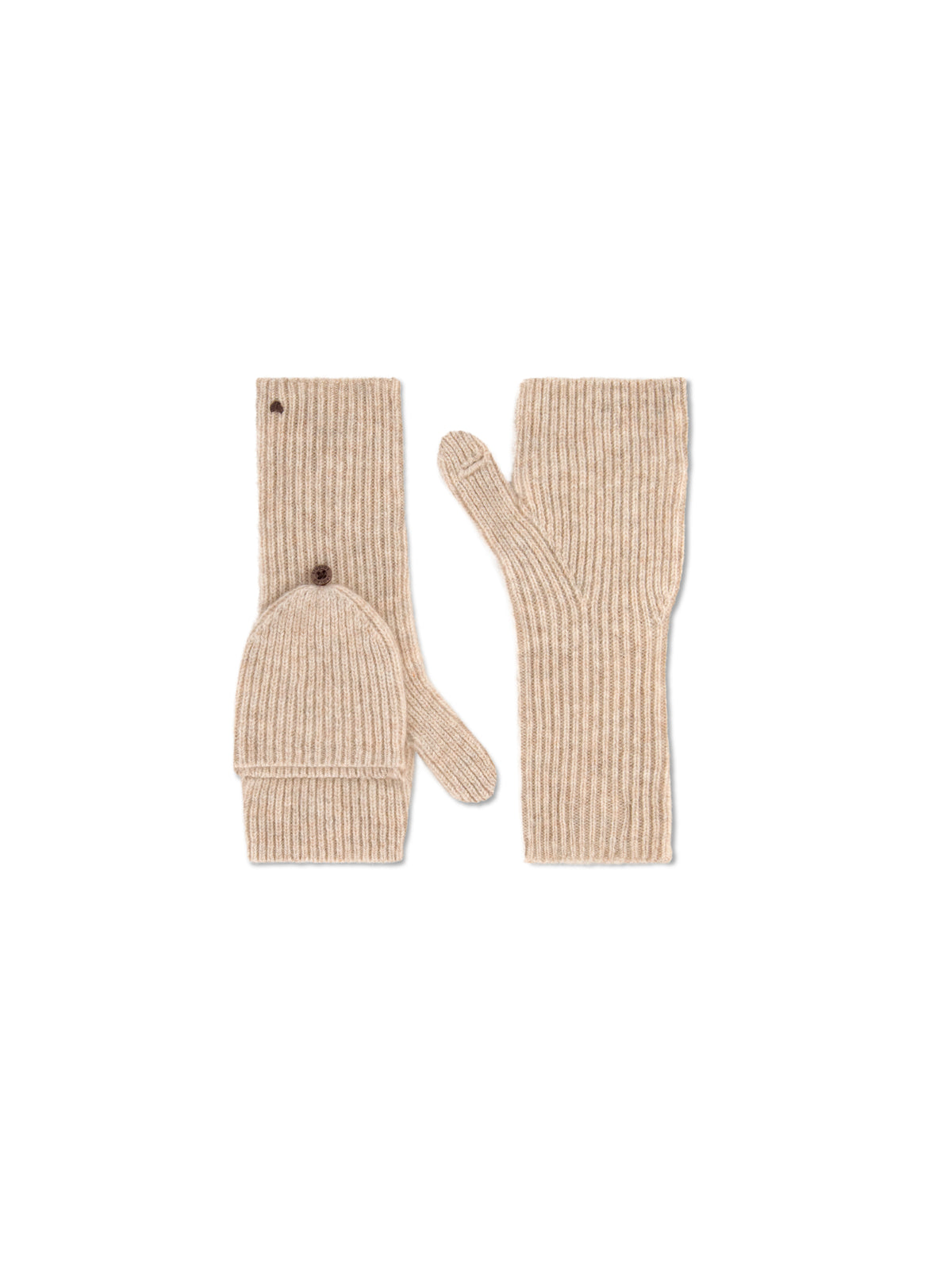Flip-Top Mittens - Sand
