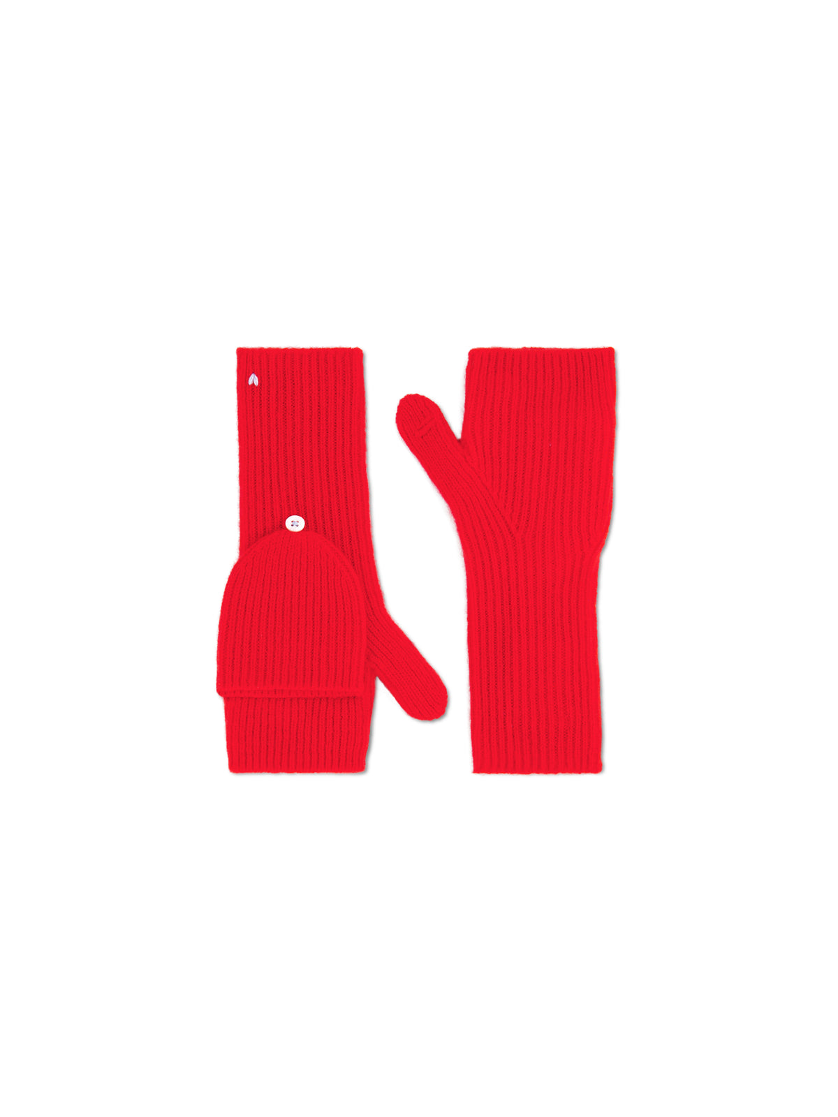 Flip-Top Mittens - Scarlet