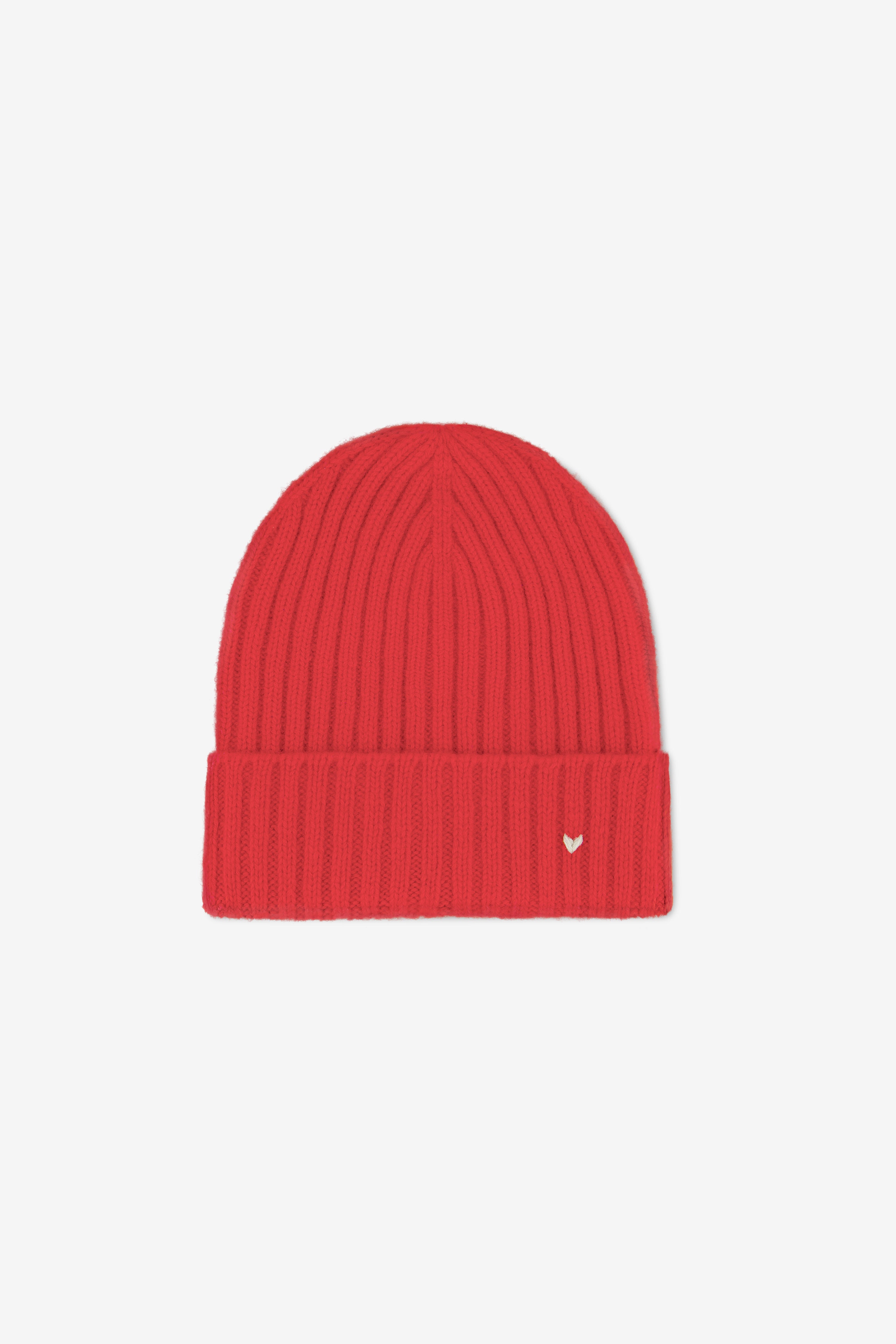 The Kids Rib Beanie – Scarlet