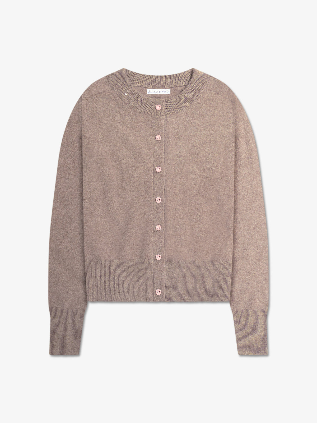 Halle Cardigan in Cashmere - Umber