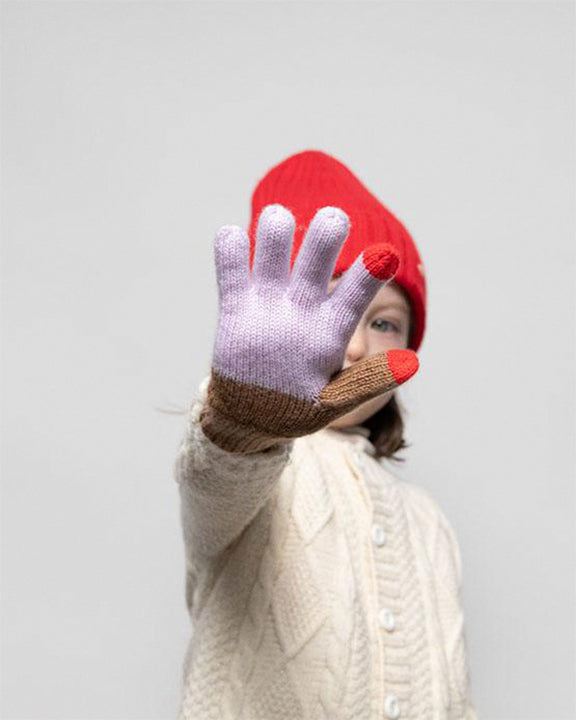 The Kids-being-kids Gloves - Pink/Red