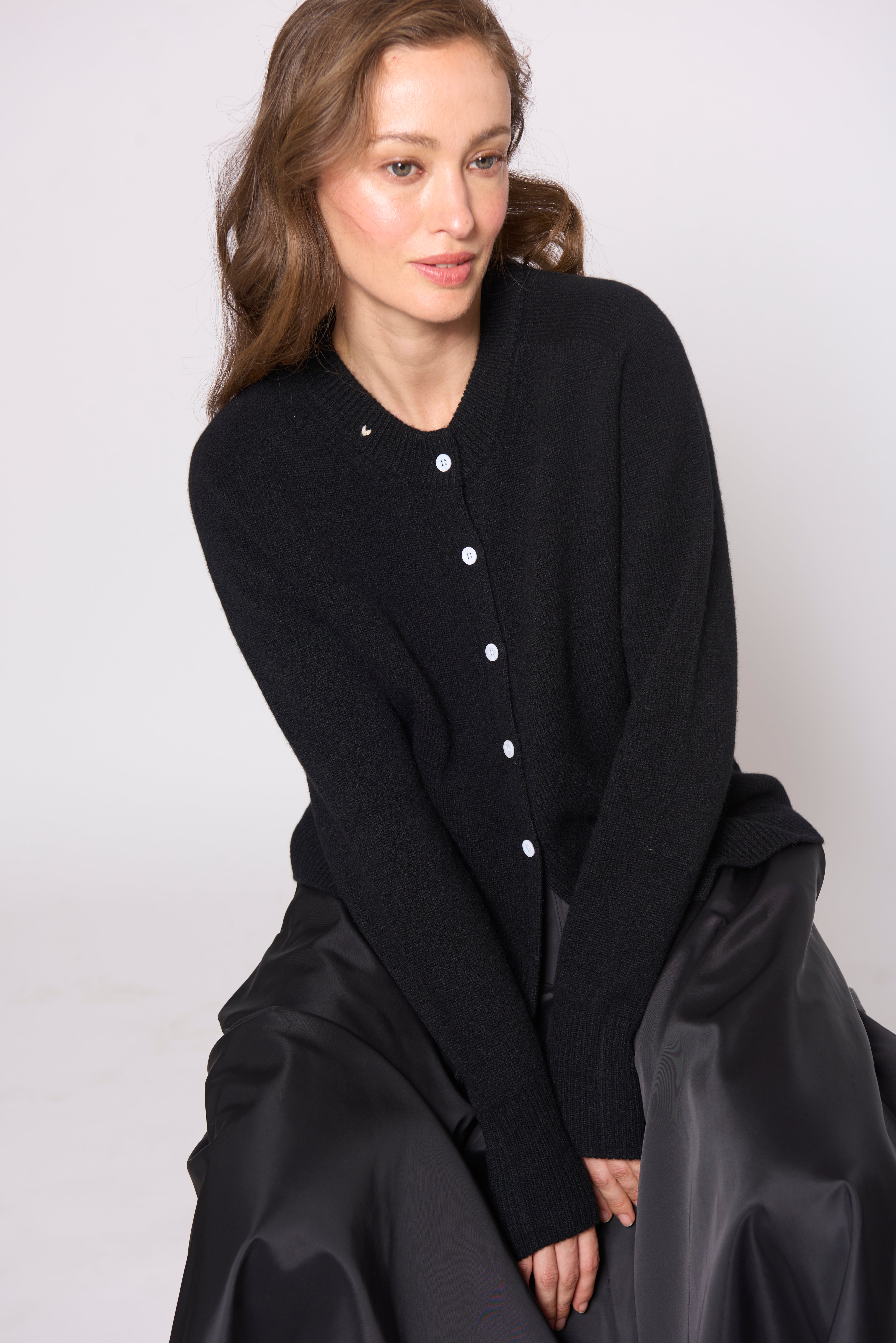 (Pre-Order) The Button Cardigan - Black