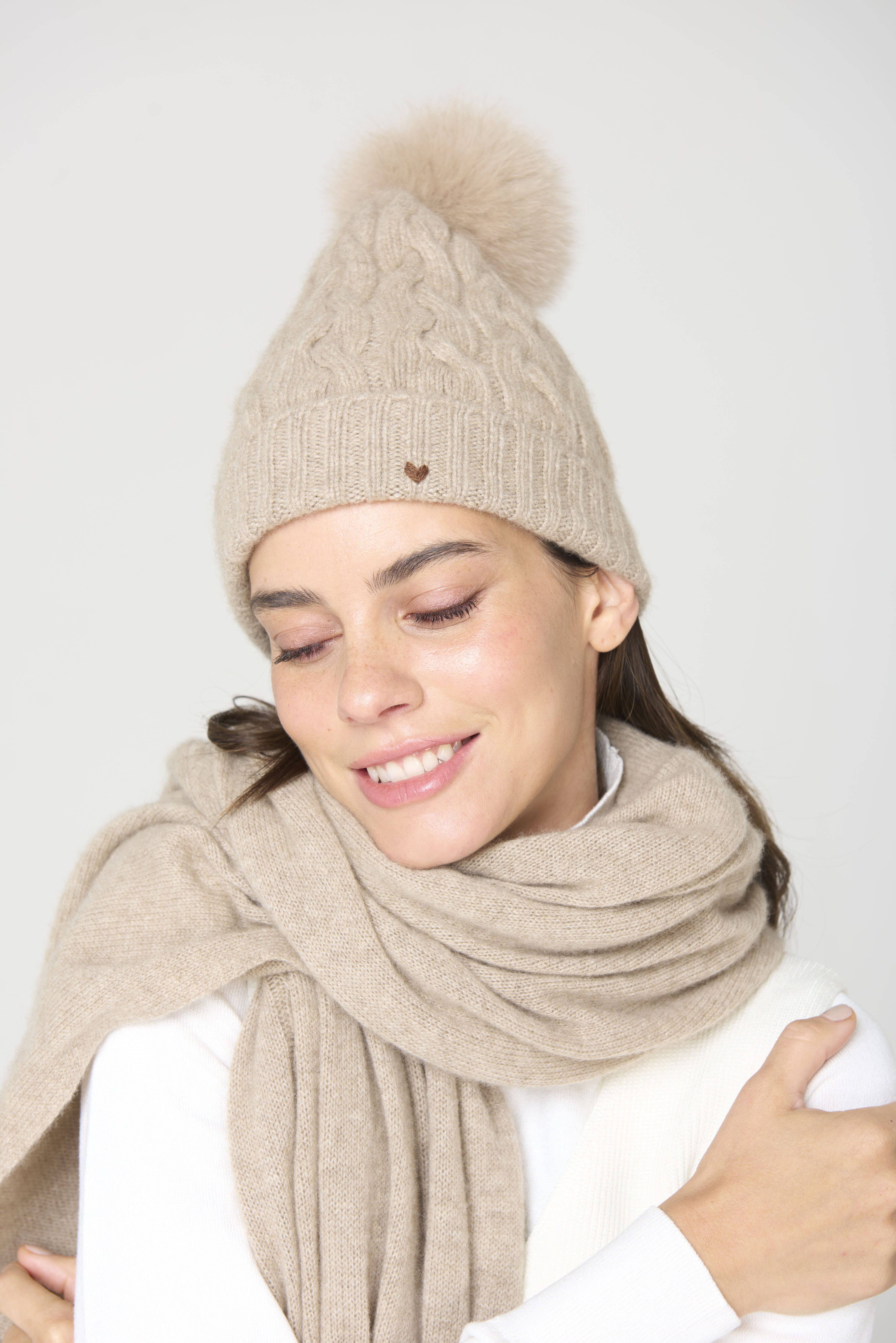 The Braid Beanie - Oatmeal
