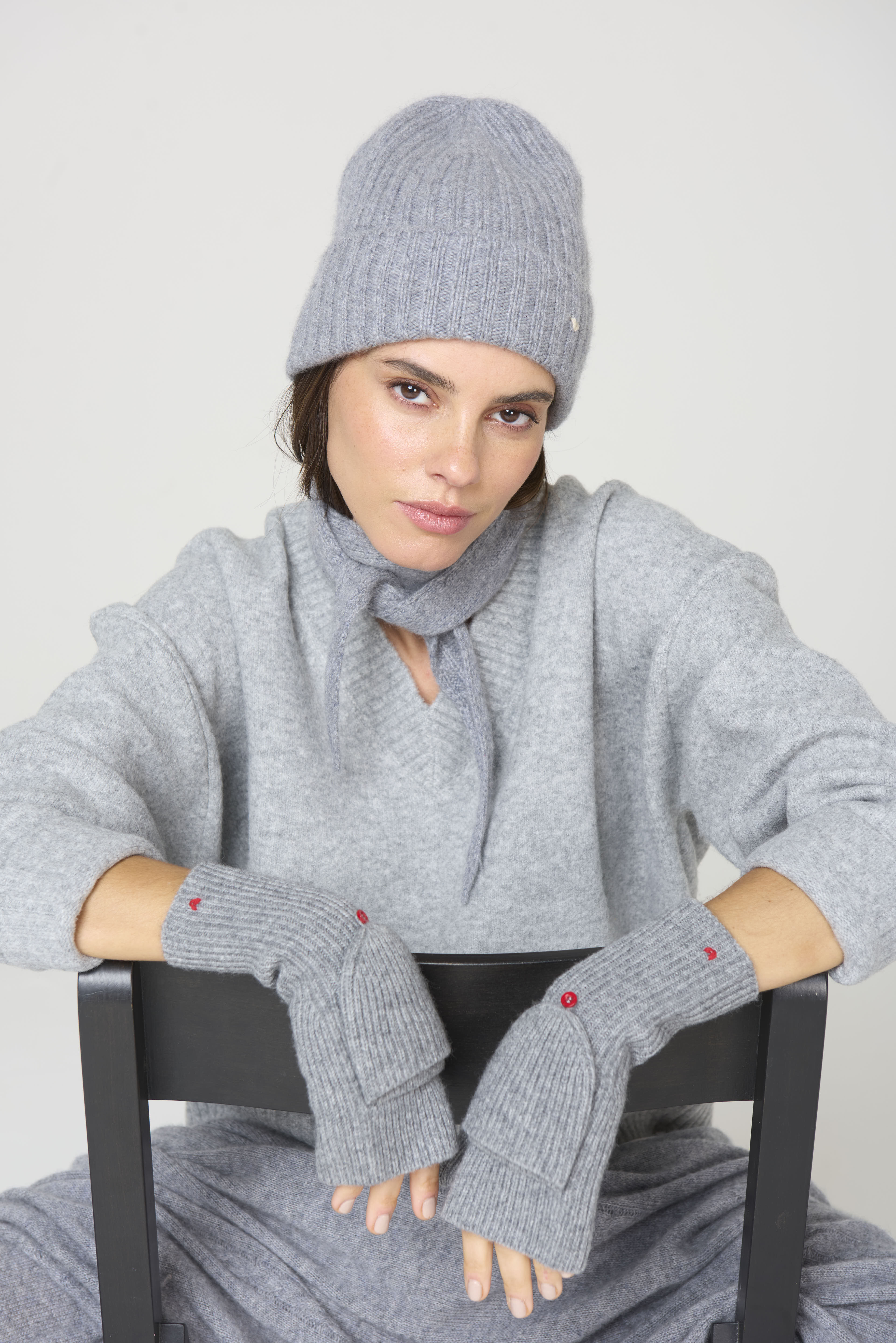 The Rib Beanie – Grey Melange