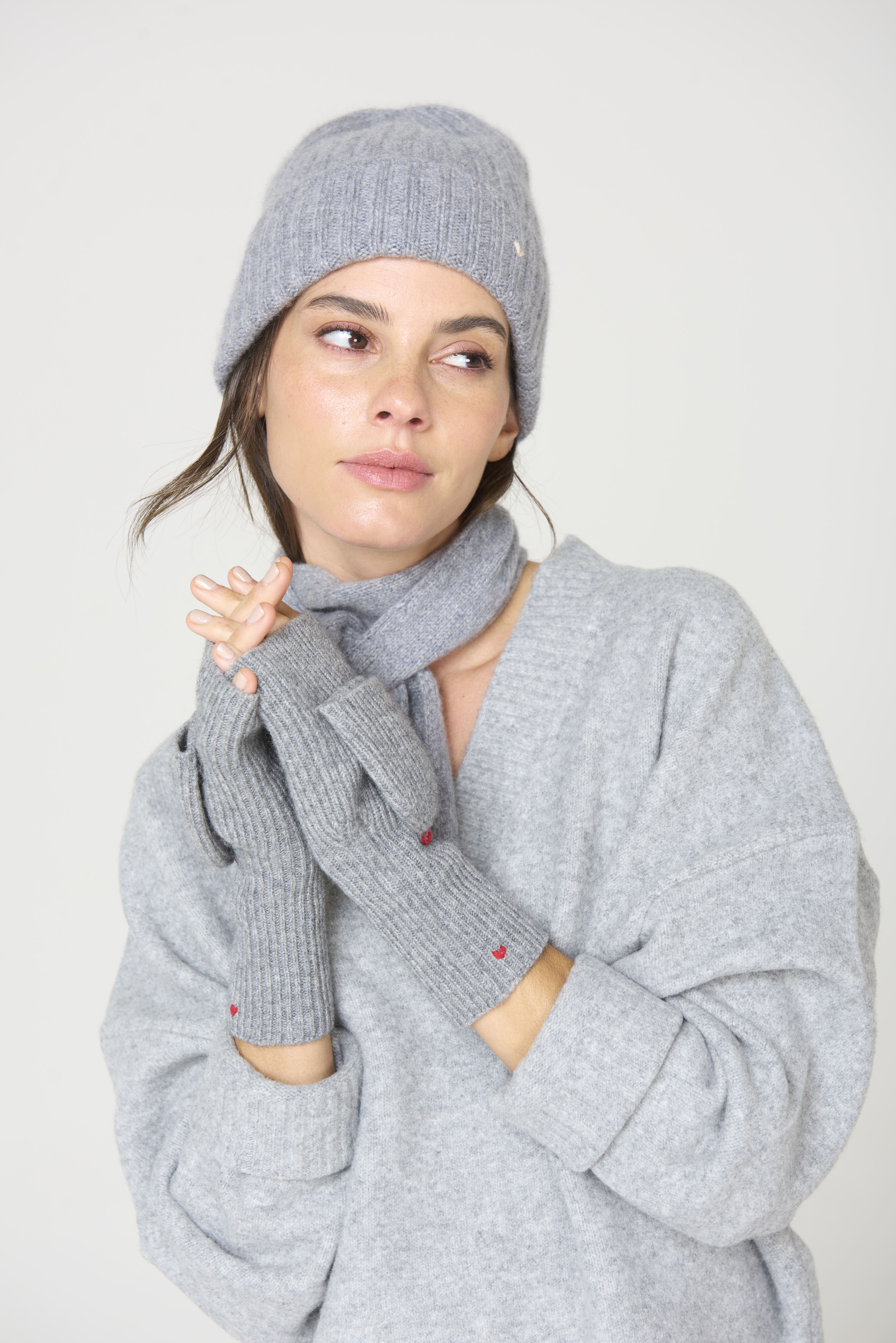 The Flip-Top Mittens - Grey