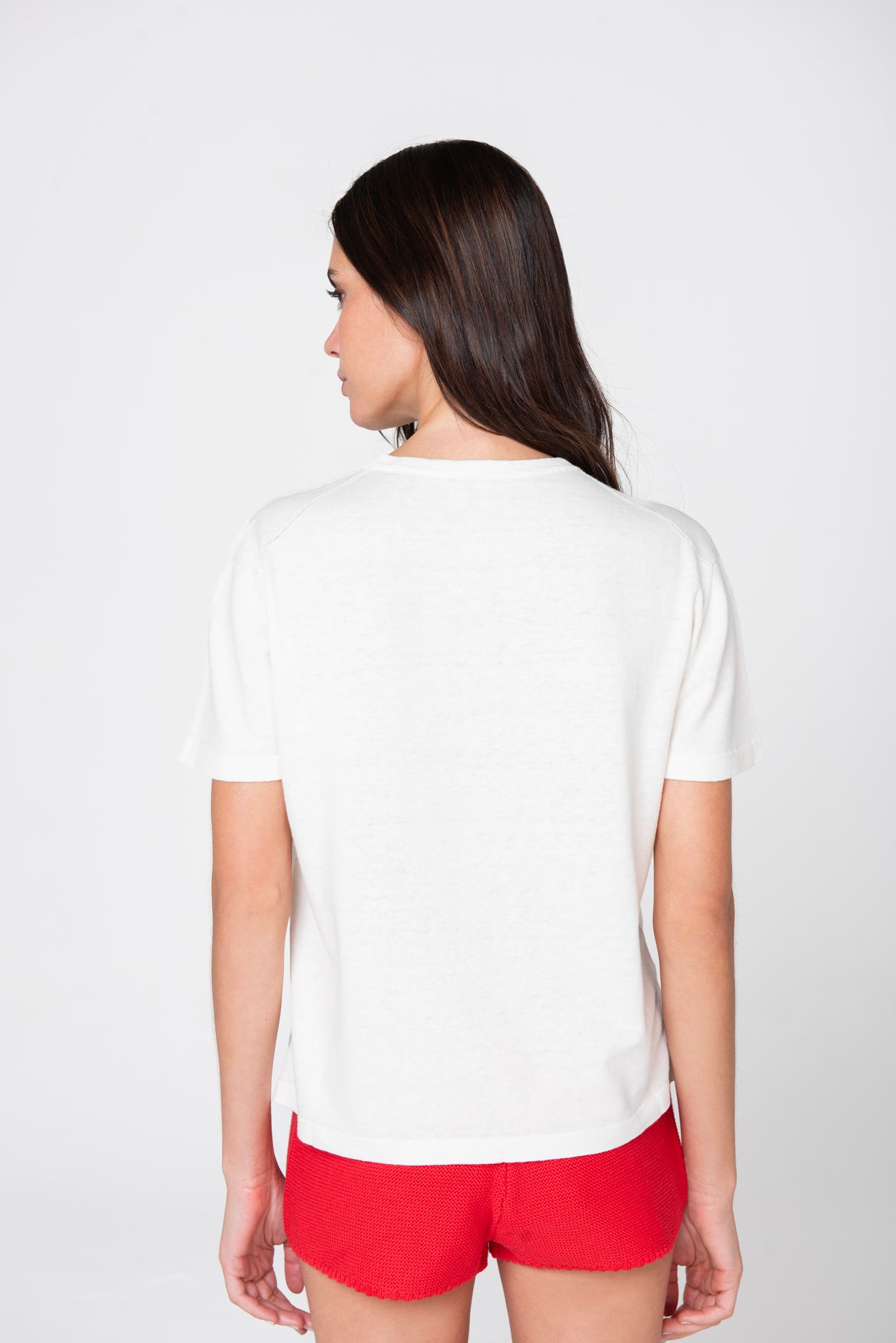 The Linen Tee - Ivory