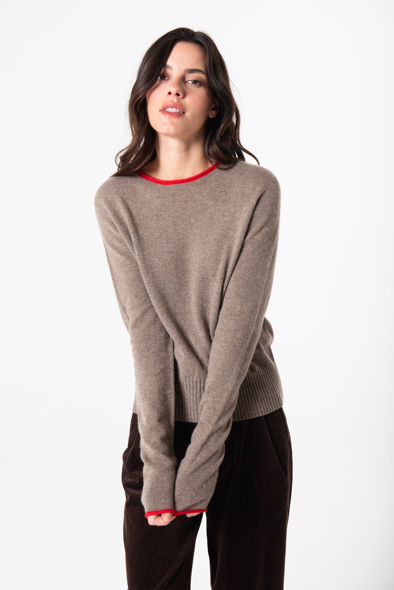 Trish Roll-Edge in Cashmere - Umber