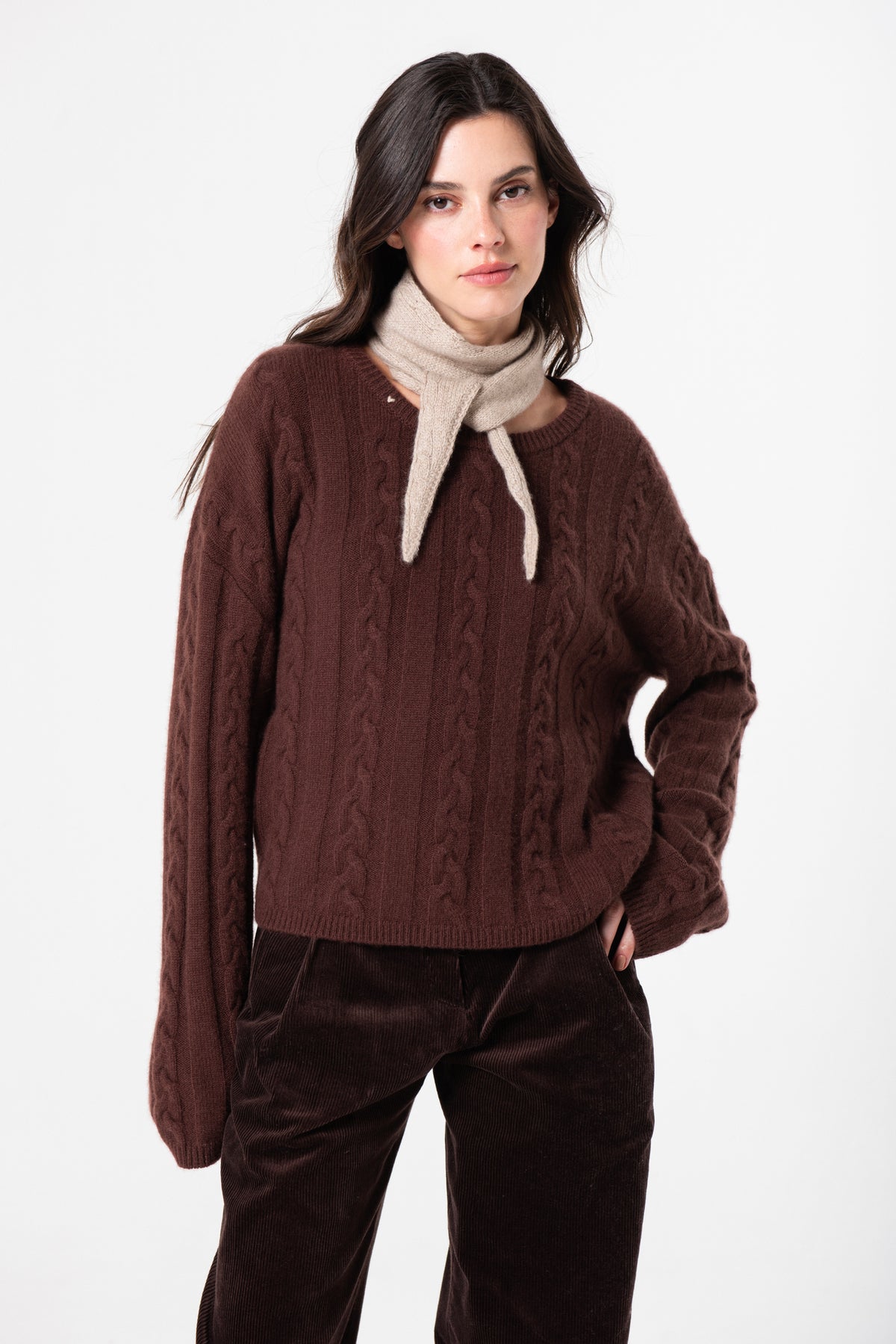 Mini Scarf - Taupe