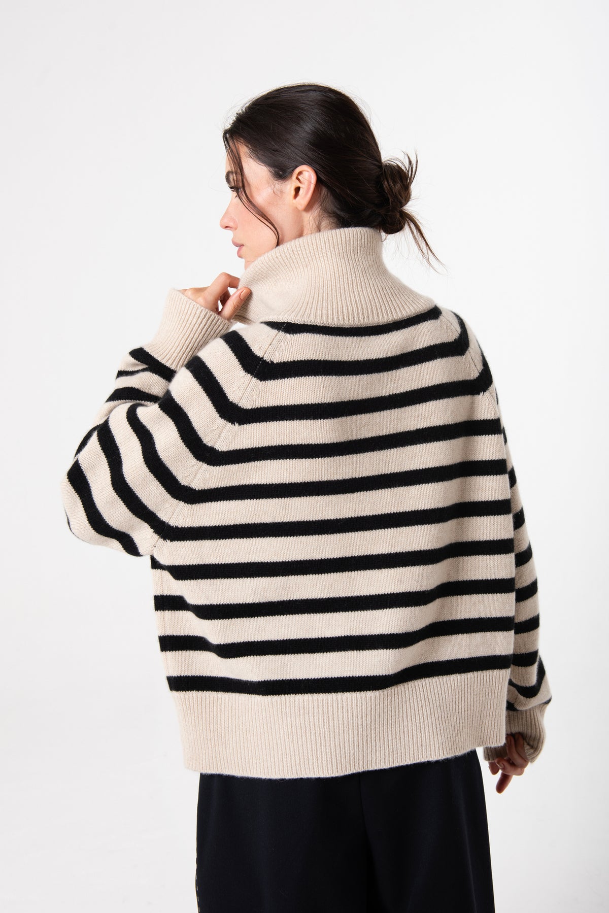 Célie Half-Zip in Cashmere - Dune