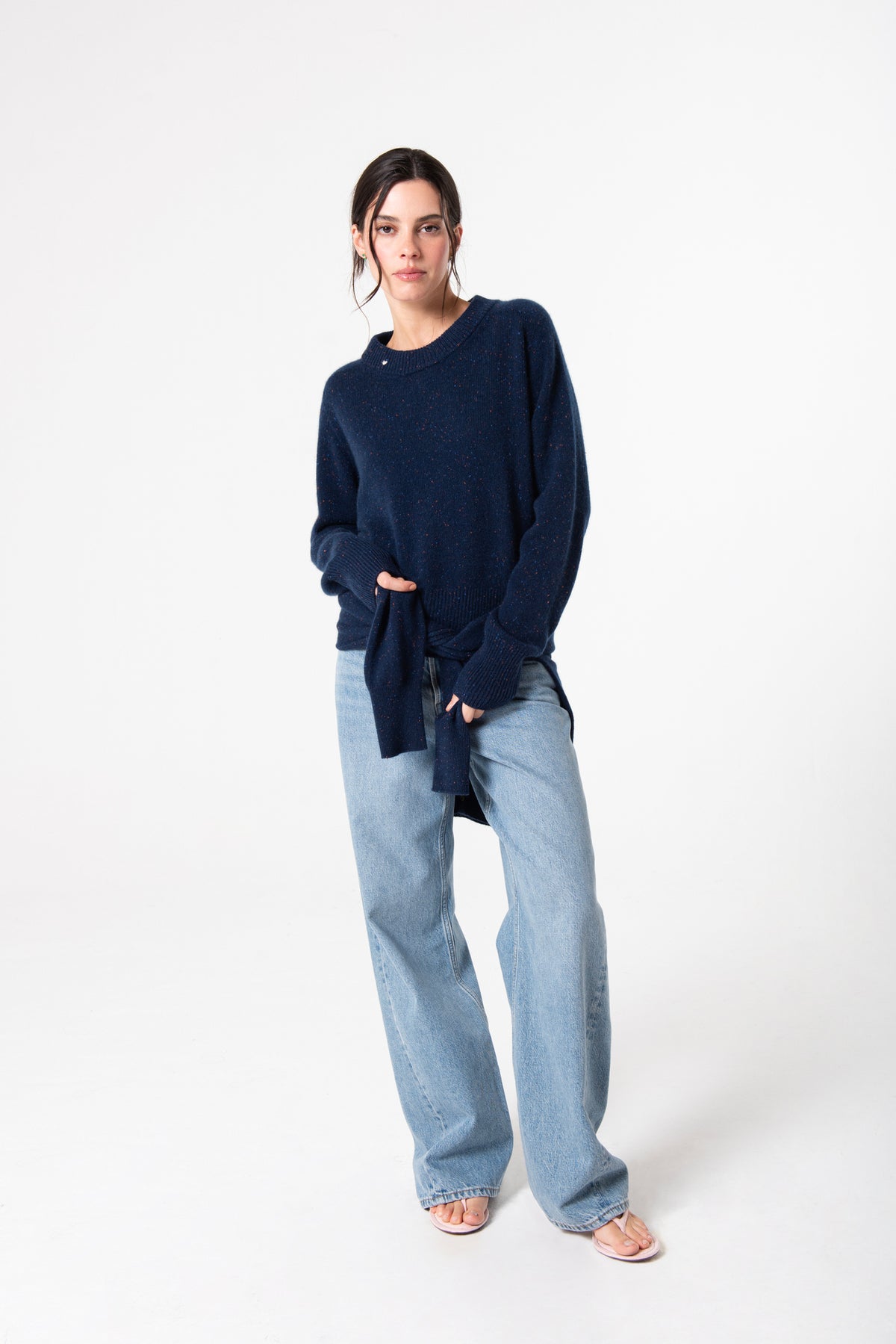 Chloe Crew in Cashmere - Midnight