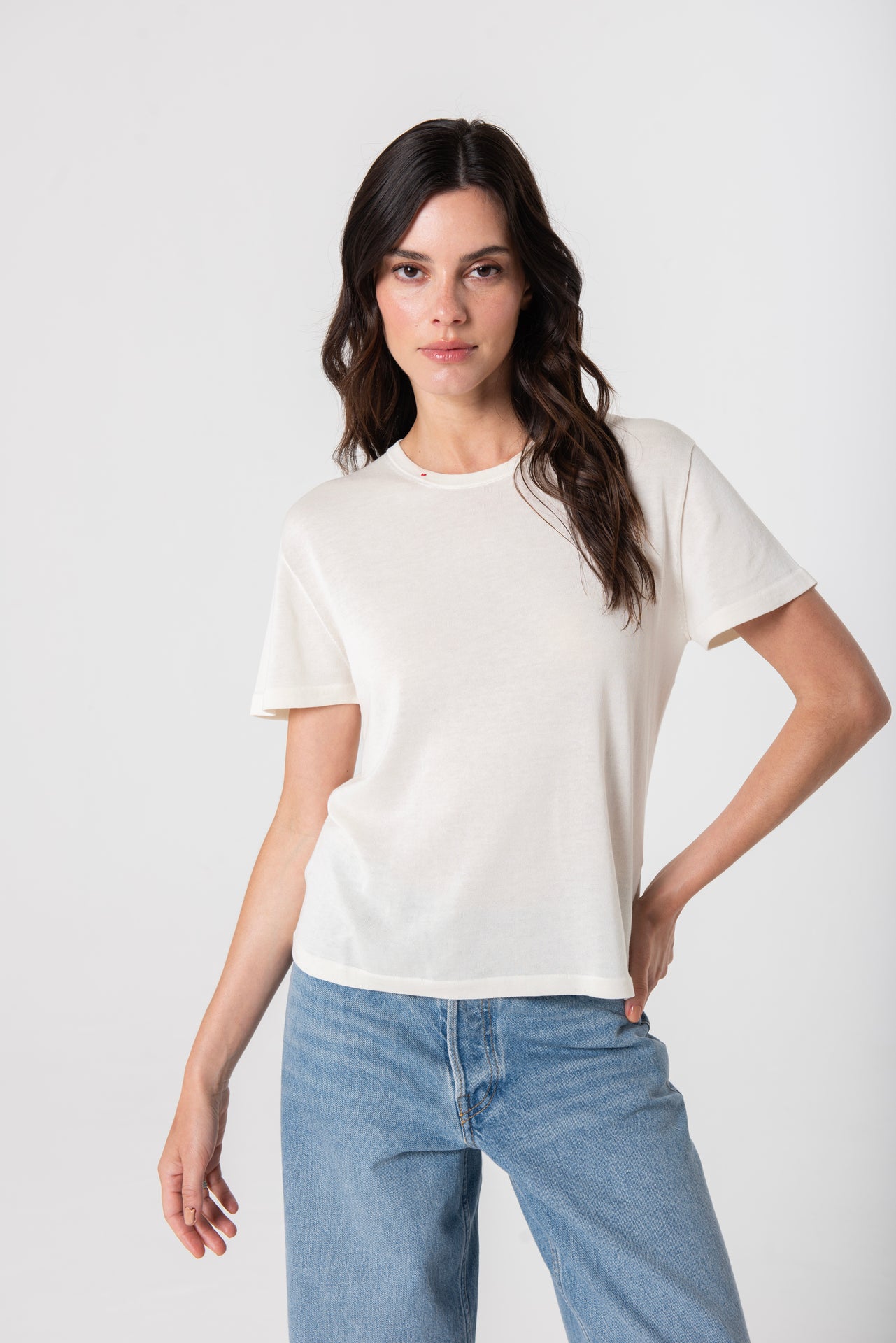 Silk Tee - Ivory