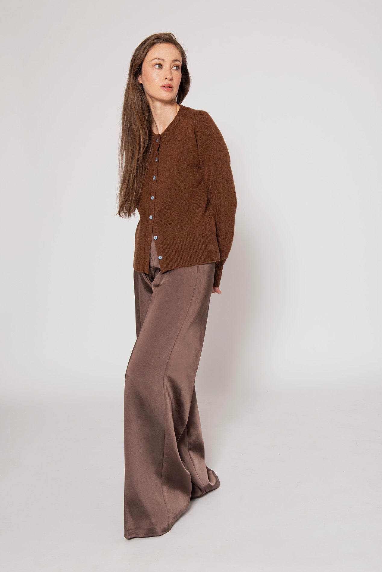 The Button Cardigan - Hazelnut